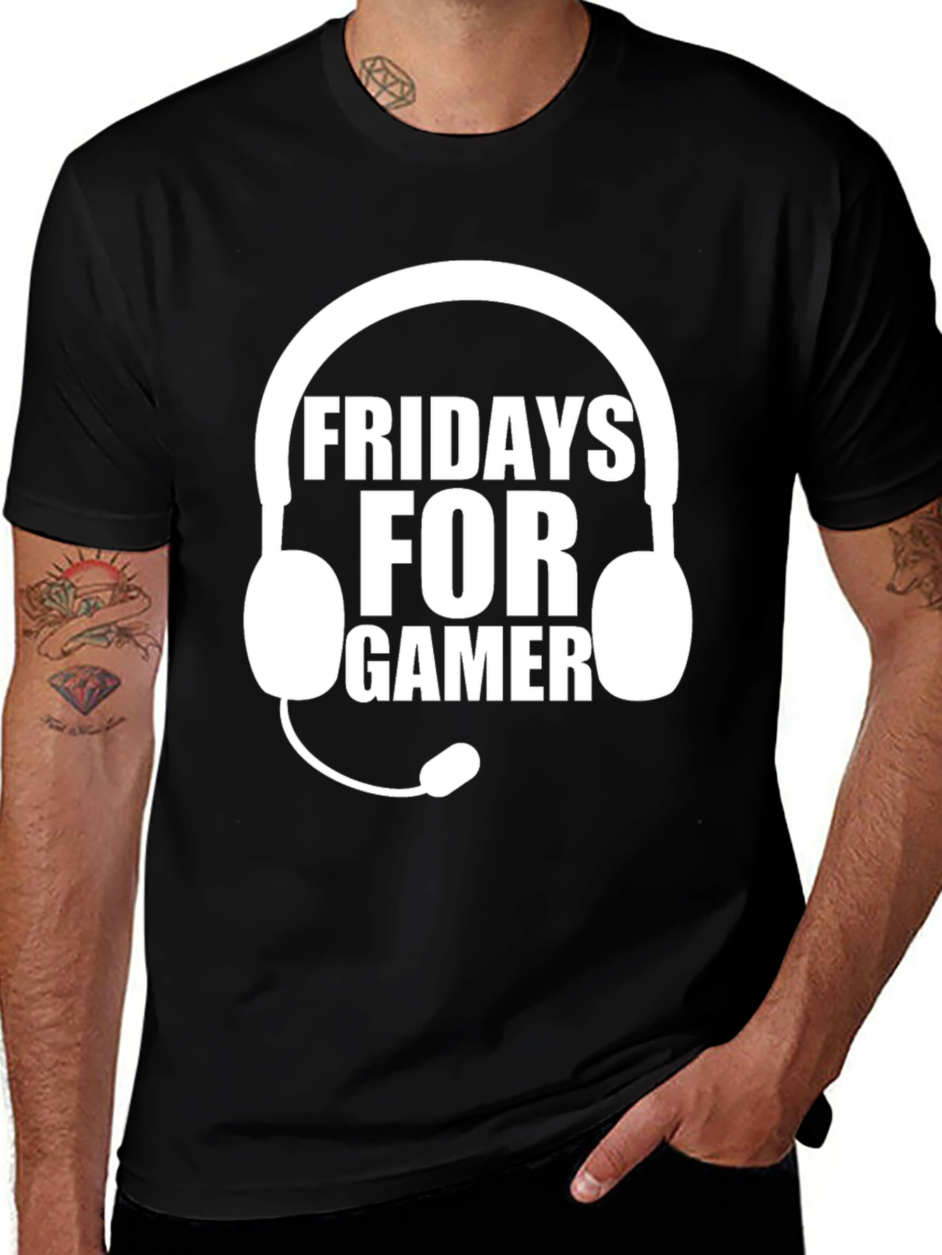 Fridays For Gamer Black T-Shirt