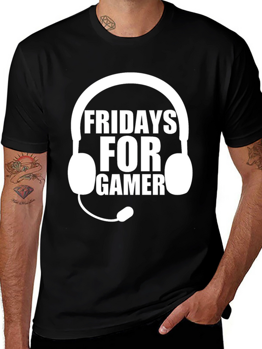 Fridays For Gamer Black T-Shirt