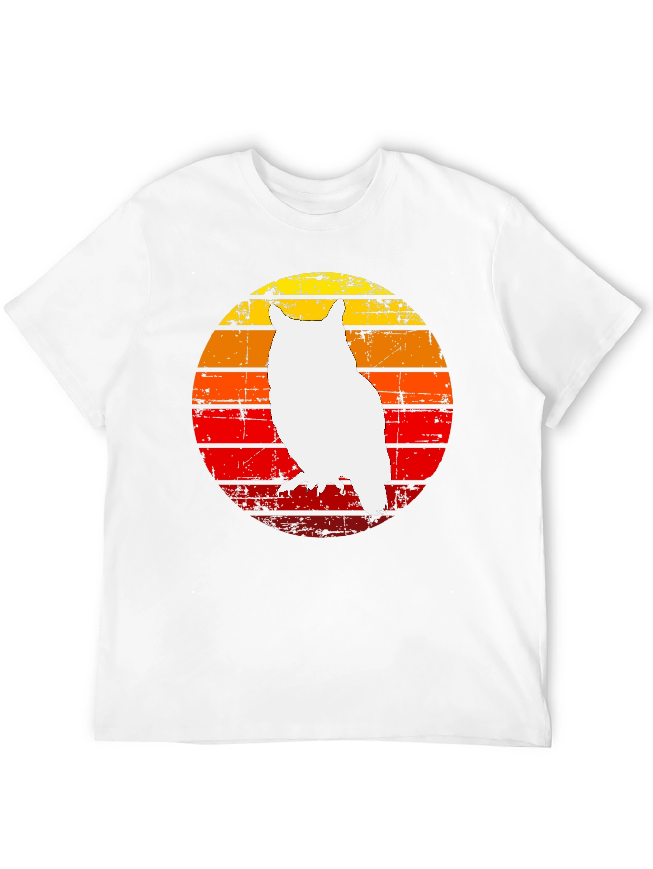 Retro Owl Sunset Graphic Tee