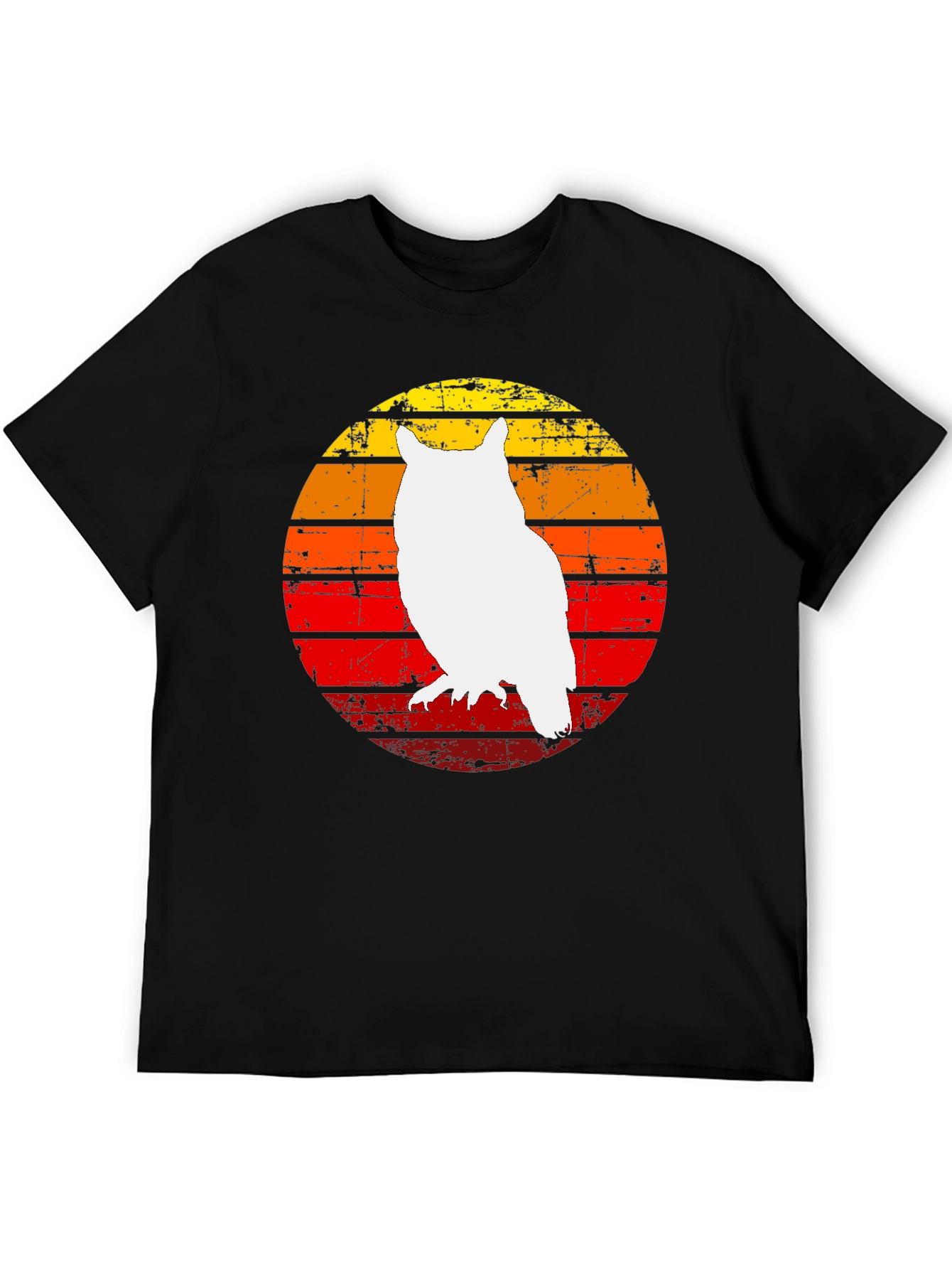 Retro Owl Sunset Graphic Tee
