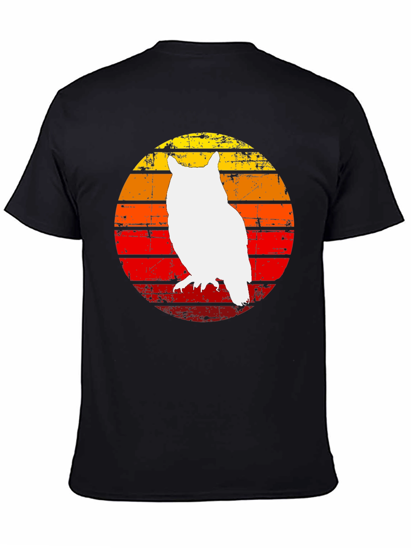 Retro Owl Sunset Graphic Tee