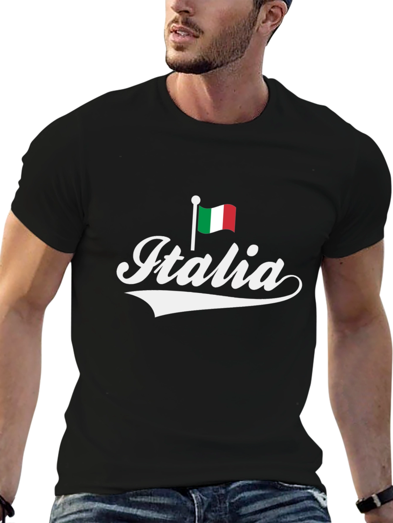 Italia Flag Graphic T-Shirt - Italy Pride Tee
