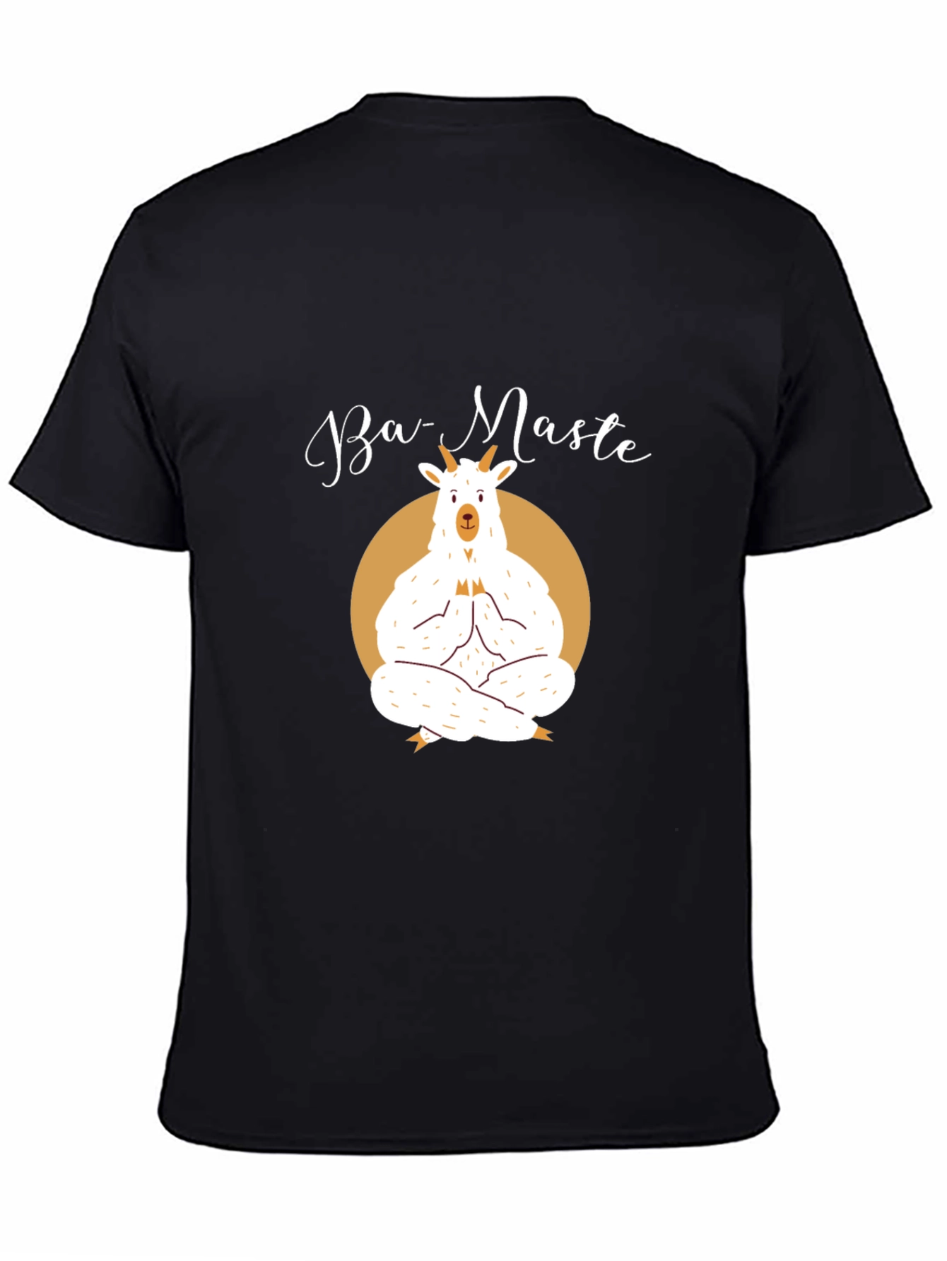 Ba-Maste Yoga Goat T-Shirt - Black
