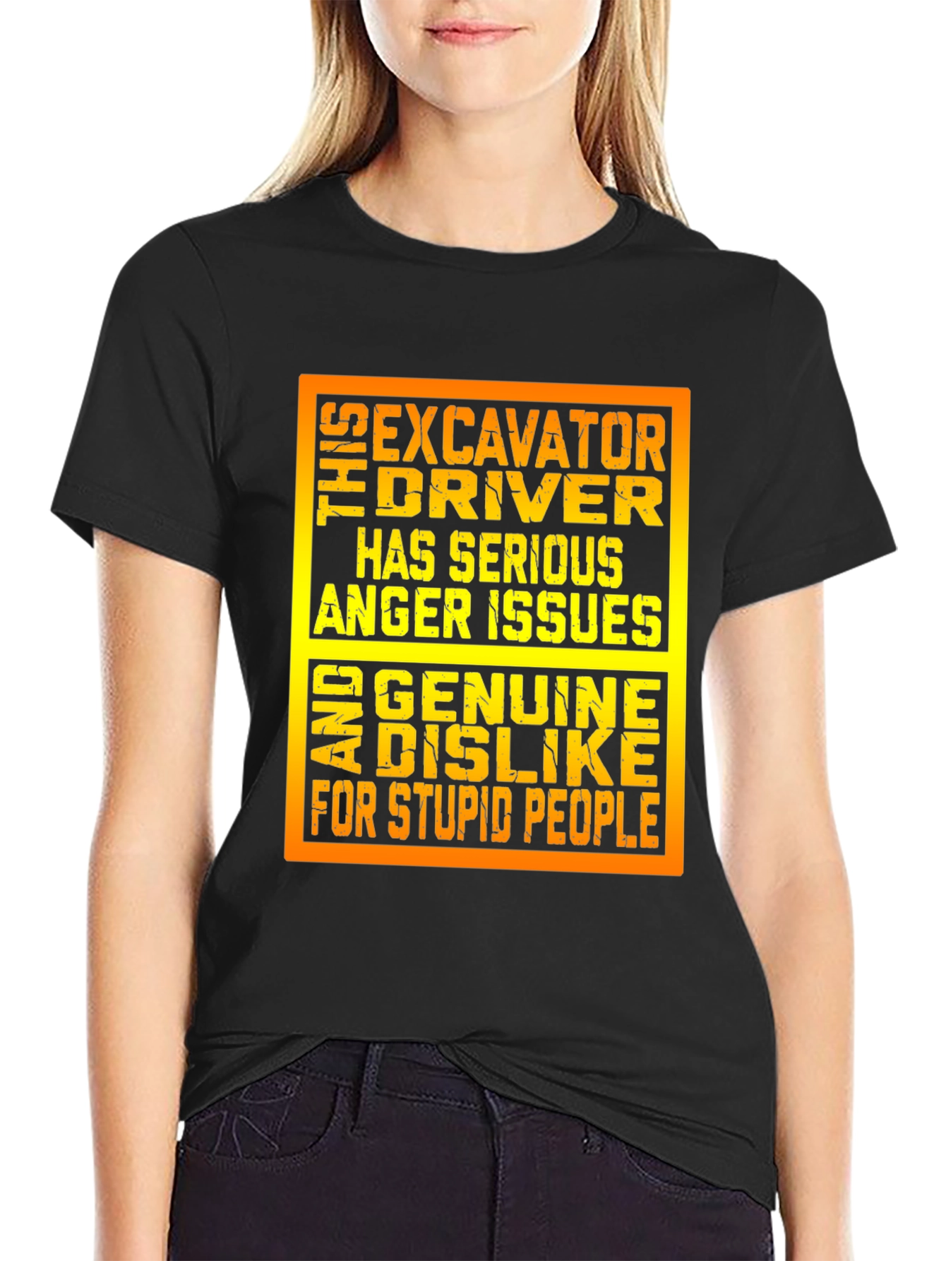 Excavator Driver Anger Issues Graphic Tee