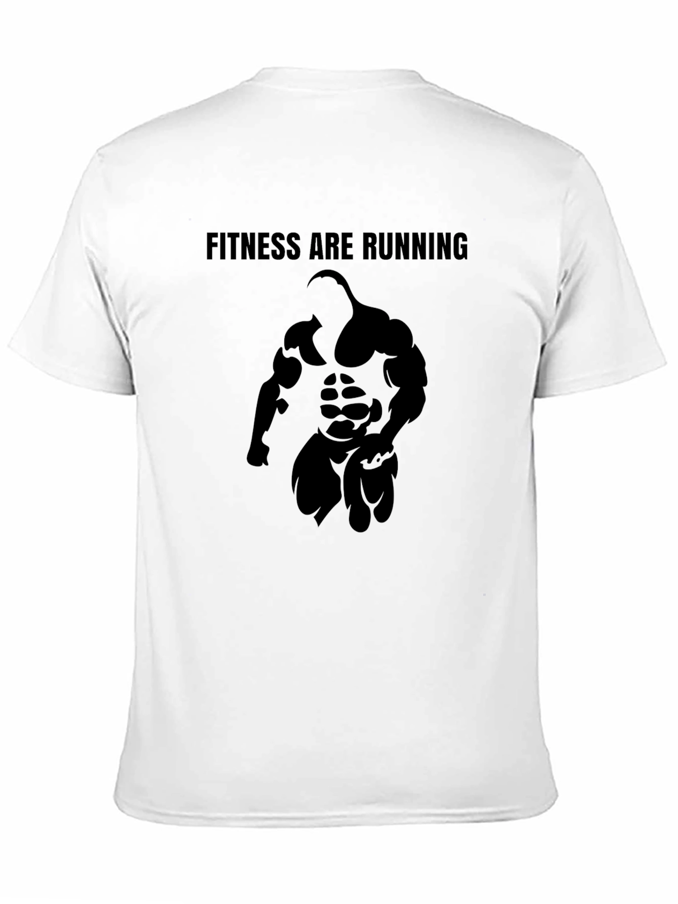 Fitness Are Running Black Graphic Tee