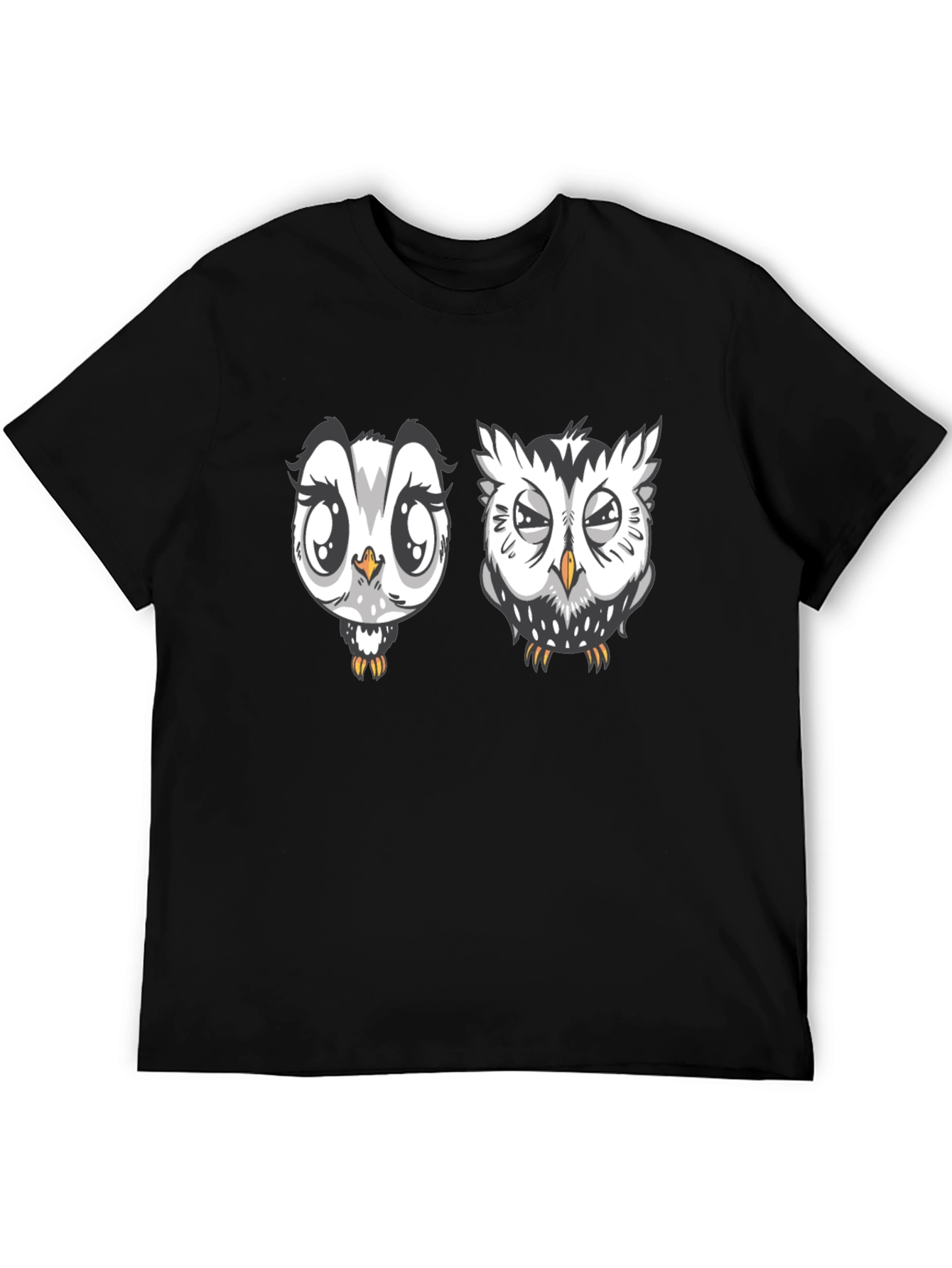 Owl Graphic Black T-Shirt