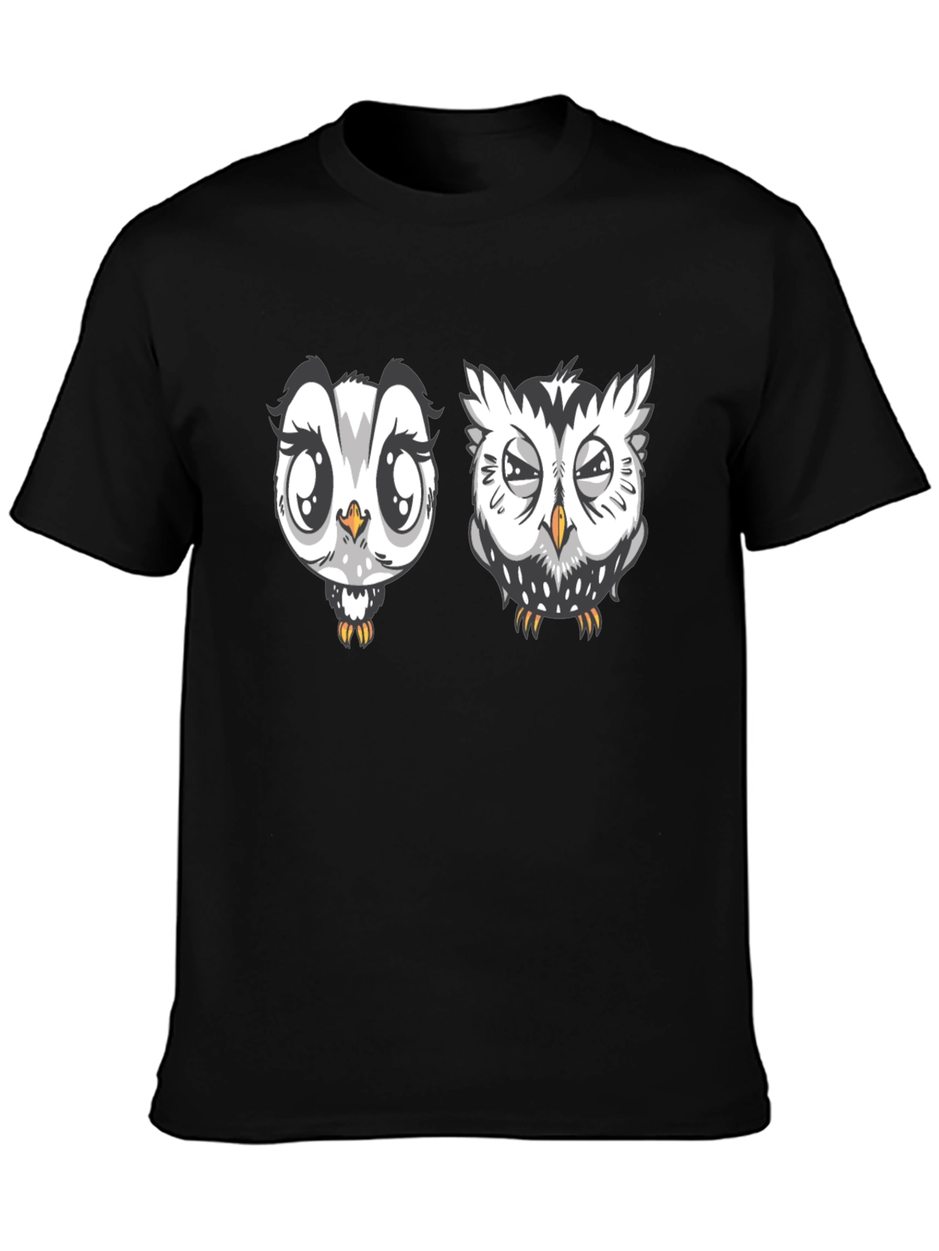Owl Graphic Black T-Shirt