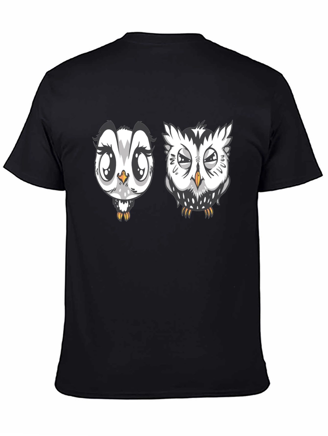 Owl Graphic Black T-Shirt