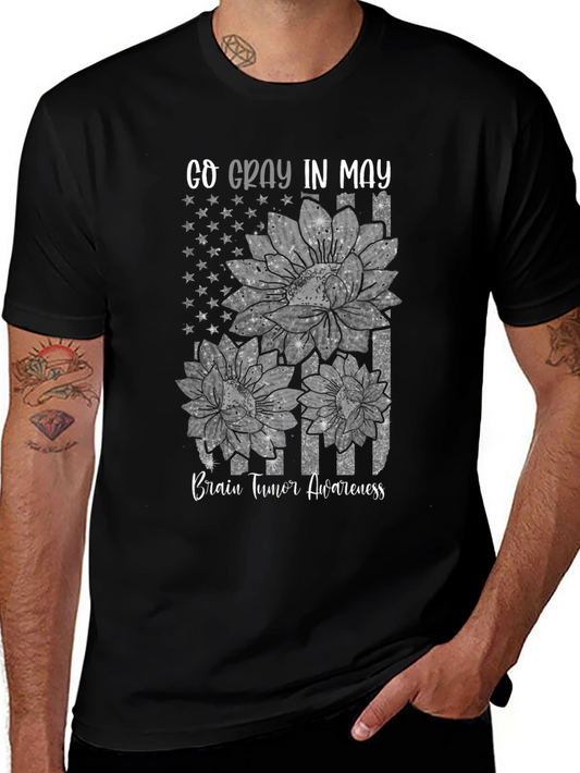 Go Gray in May Brain Tumor Awareness T-Shirt
