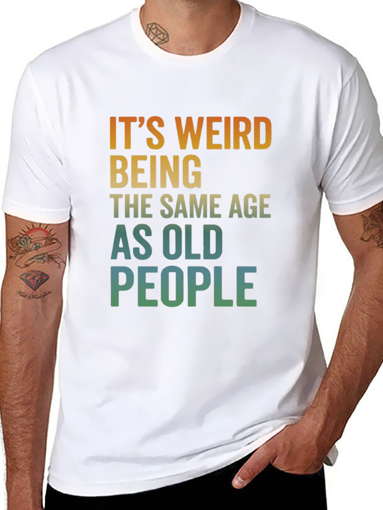 Funny Old People Graphic T-Shirt