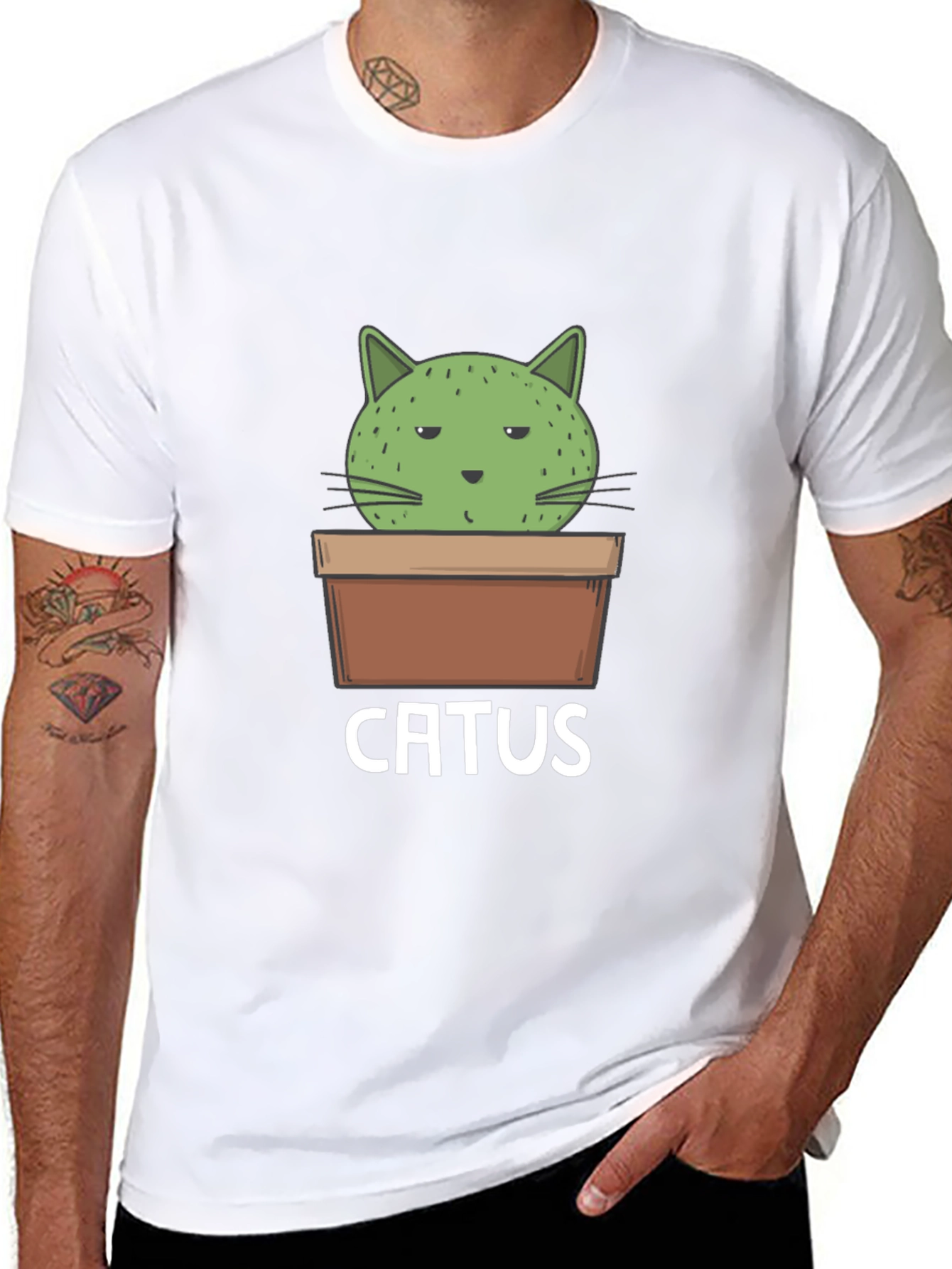 Catus Funny Cat Cactus T-Shirt