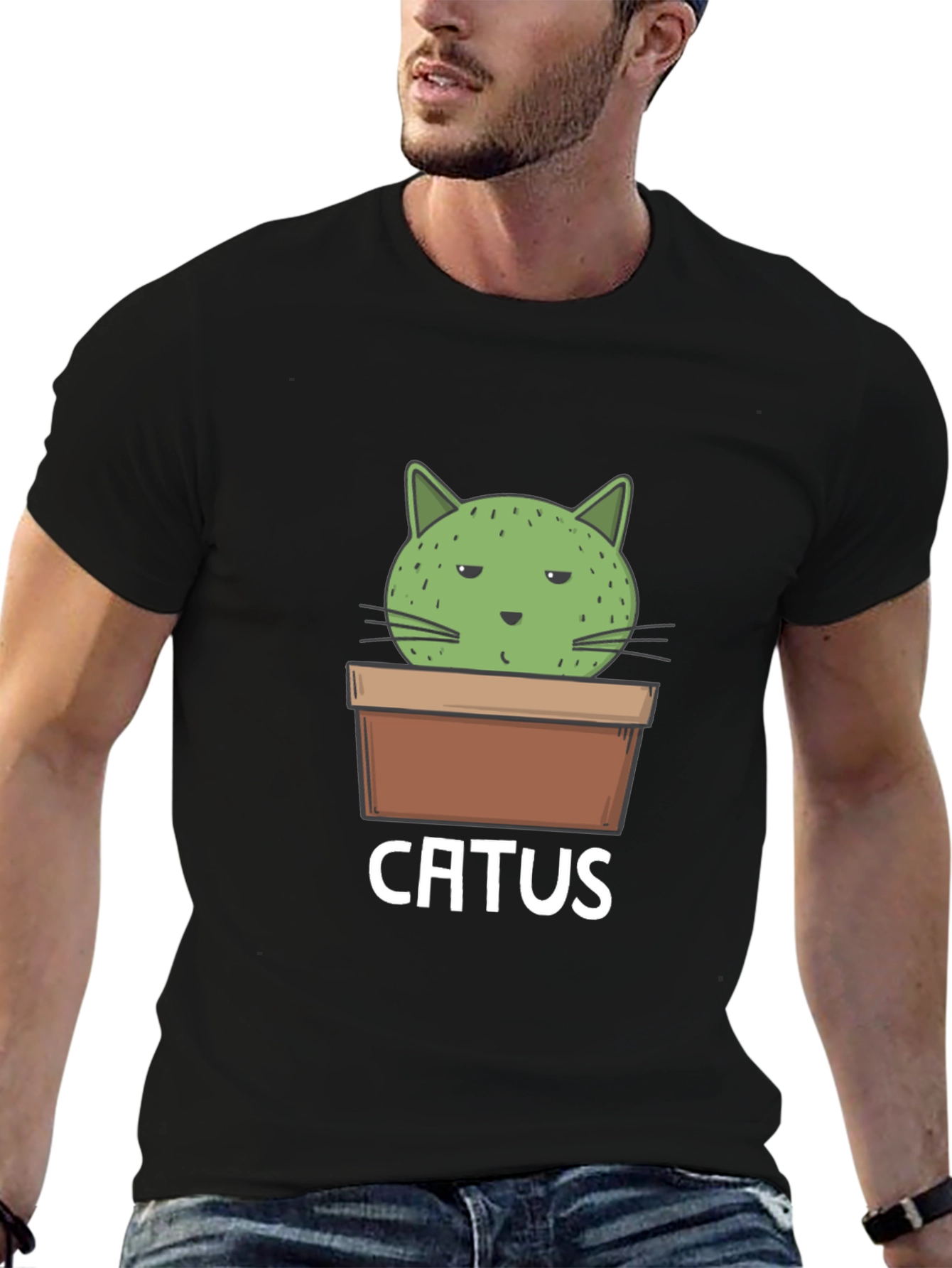 Catus Funny Cat Cactus T-Shirt