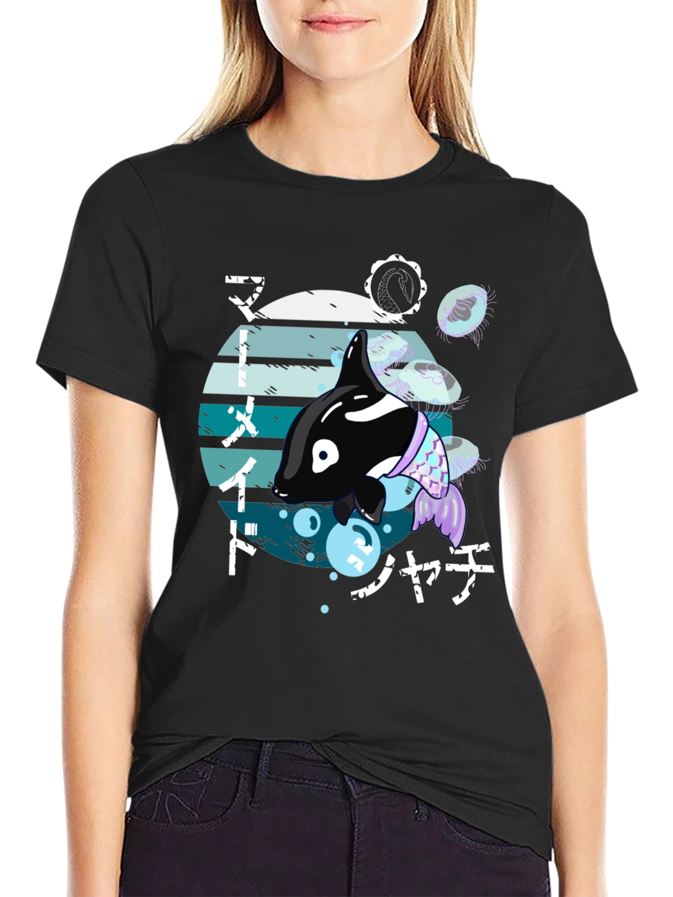 Orca Japanese Art T-Shirt