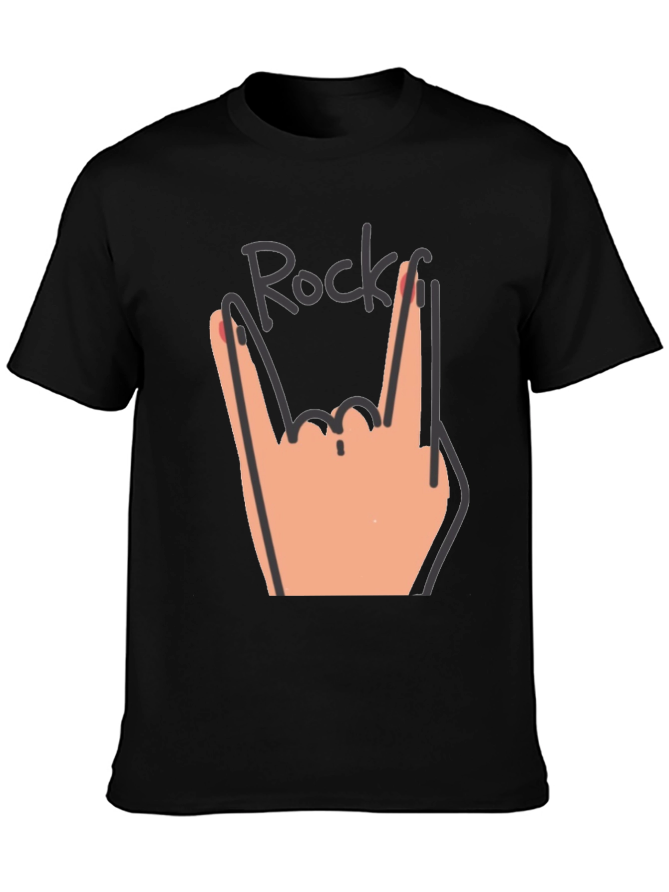 Rock Hand Graphic Tee - Music Lovers T-Shirt