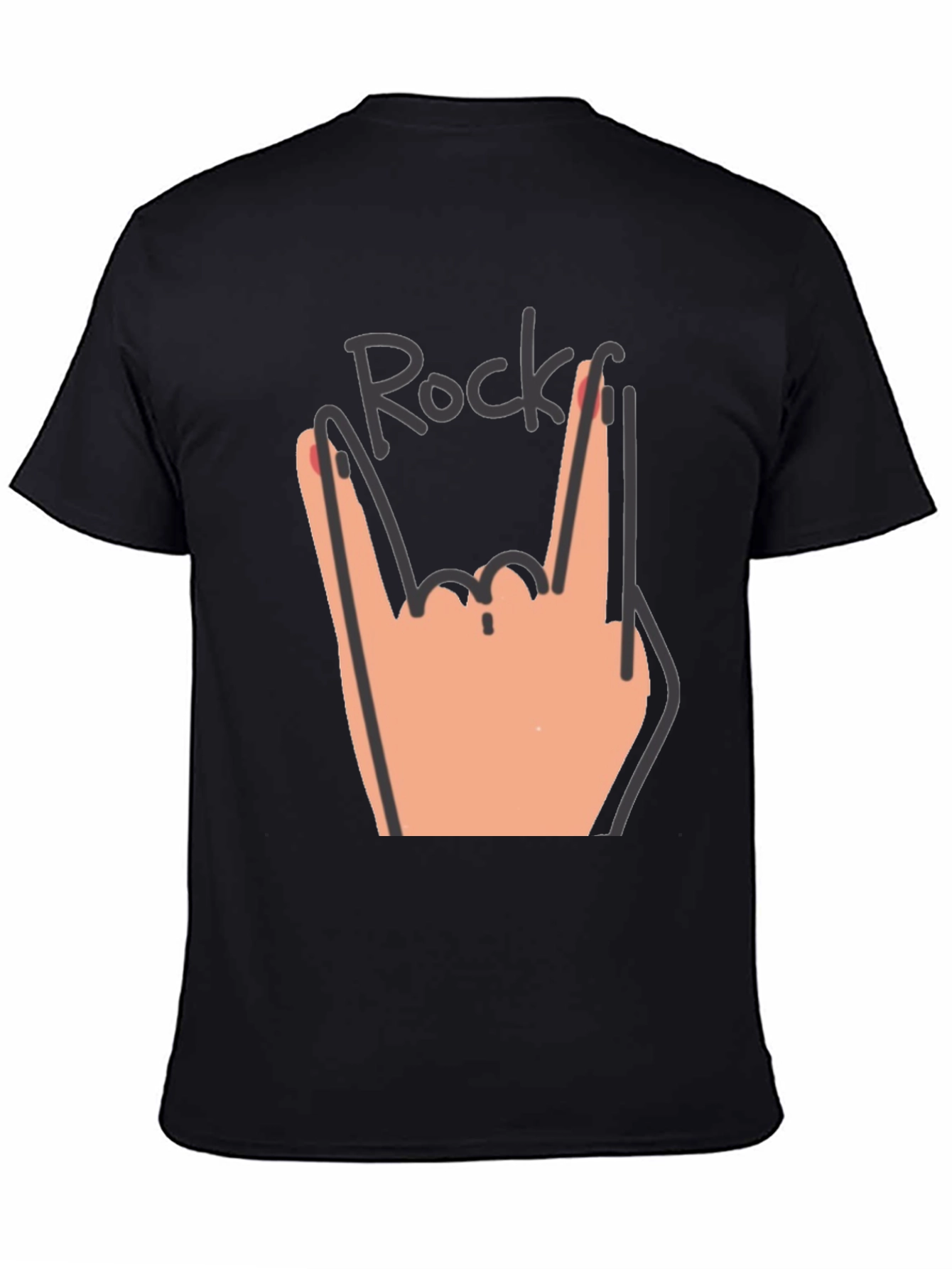Rock Hand Graphic Tee - Music Lovers T-Shirt