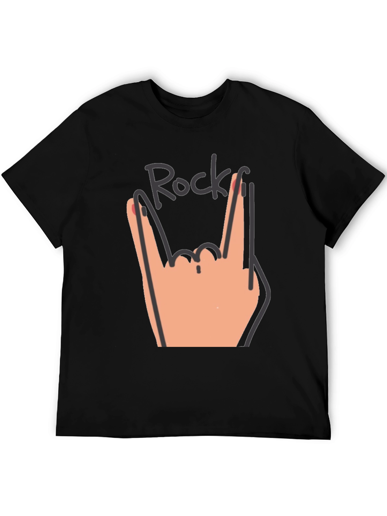 Rock Hand Graphic Tee - Music Lovers T-Shirt