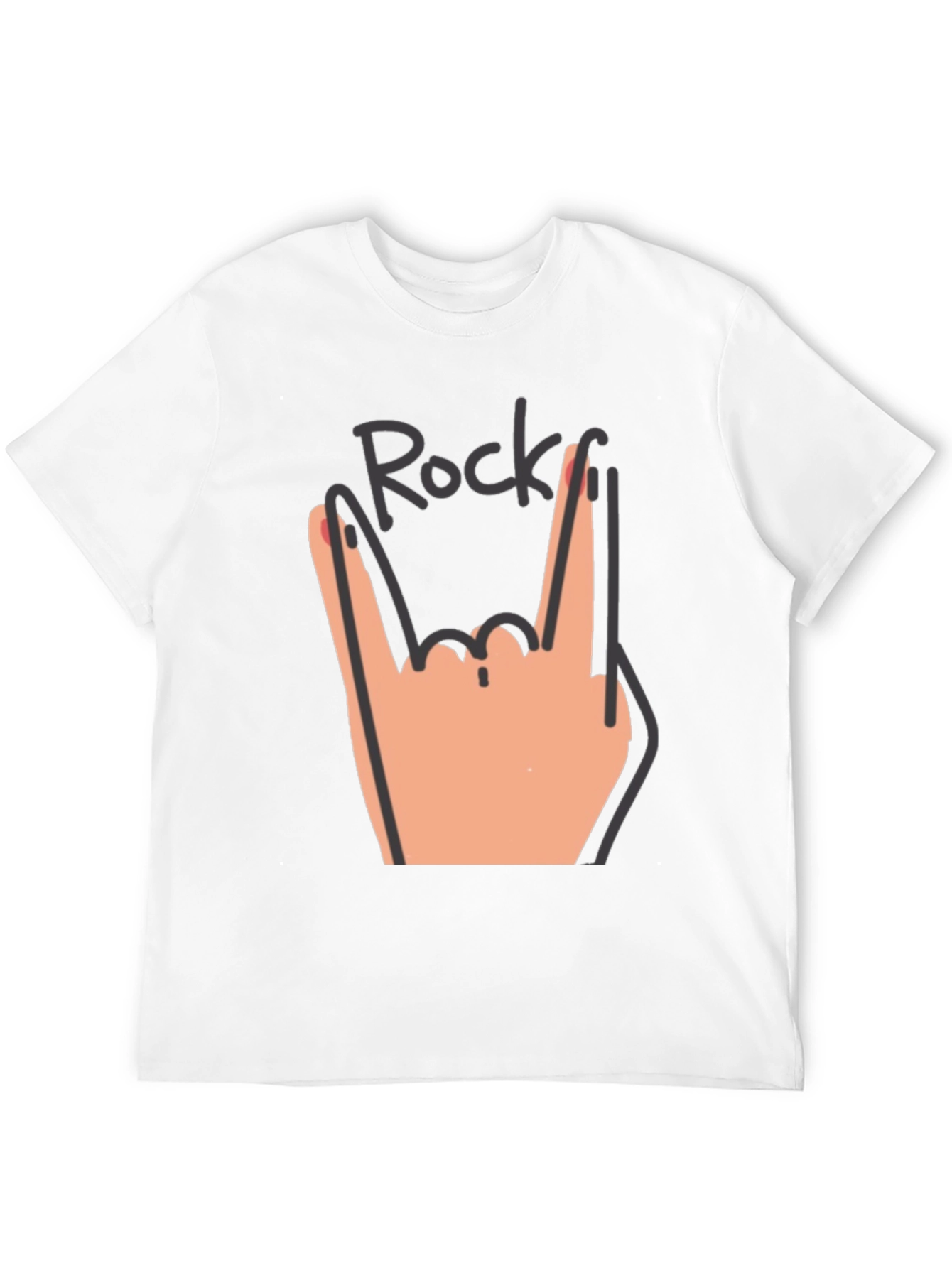 Rock Hand Graphic Tee - Music Lovers T-Shirt