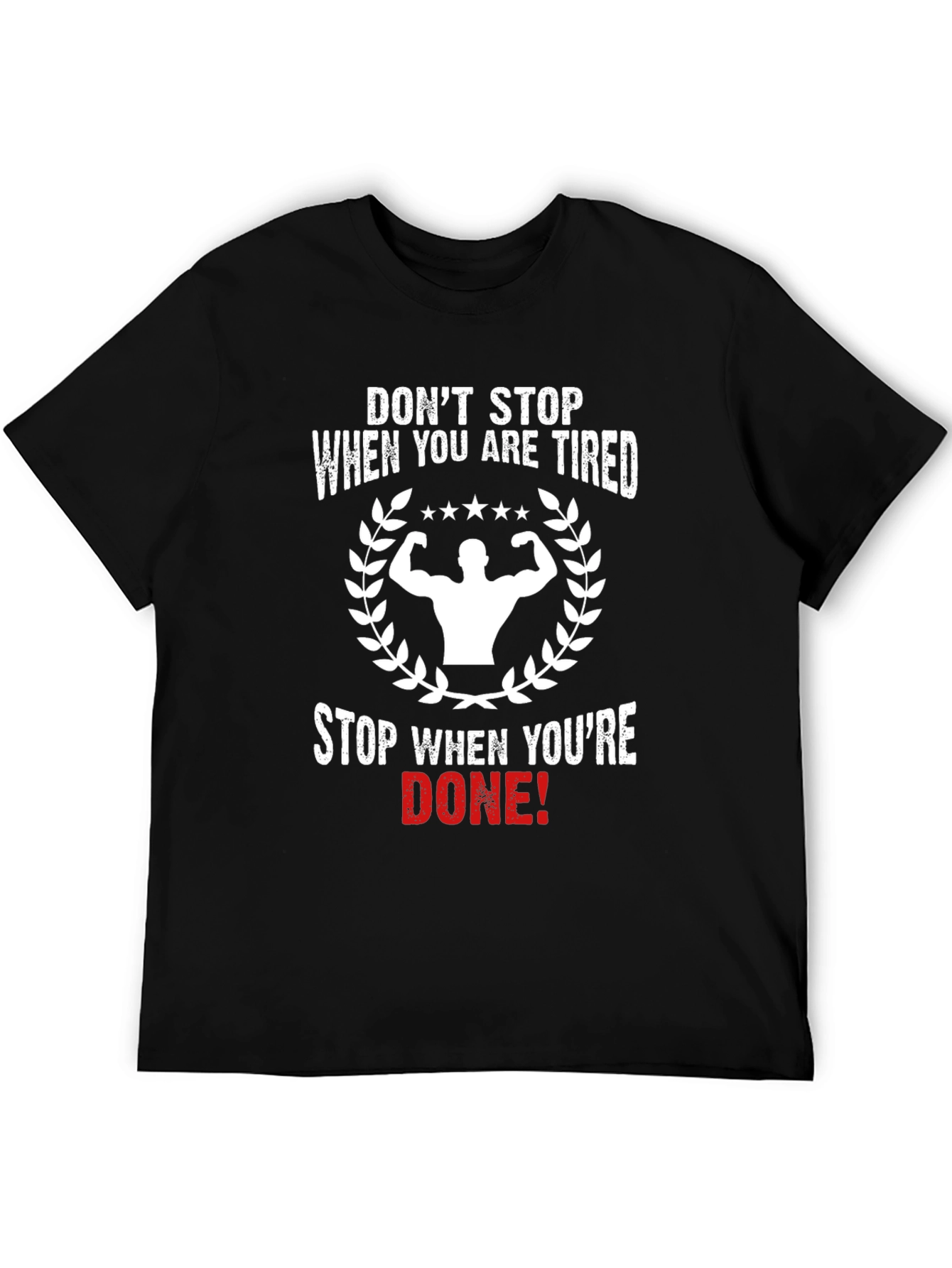 Motivational Gym Black T-Shirt