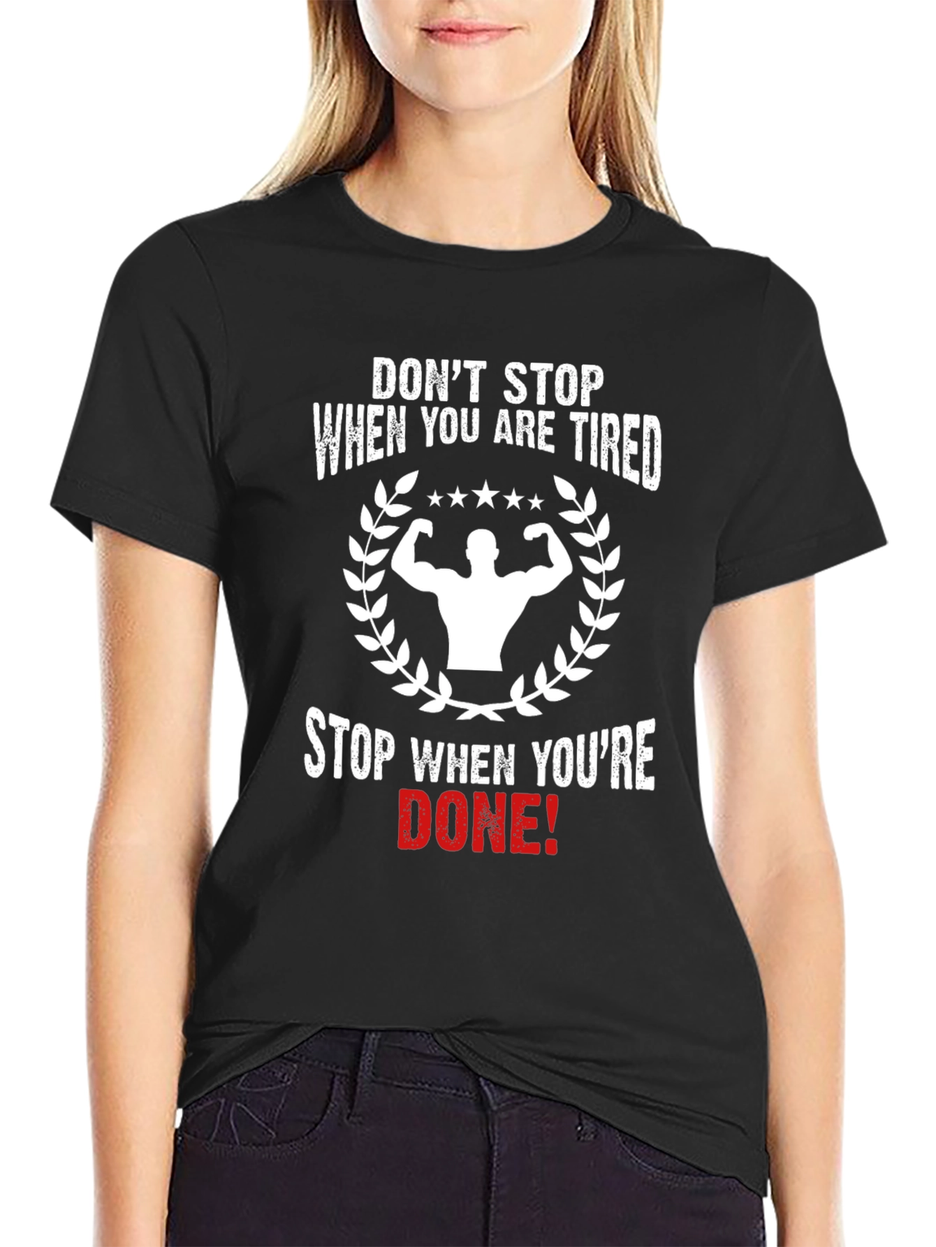 Motivational Gym Black T-Shirt