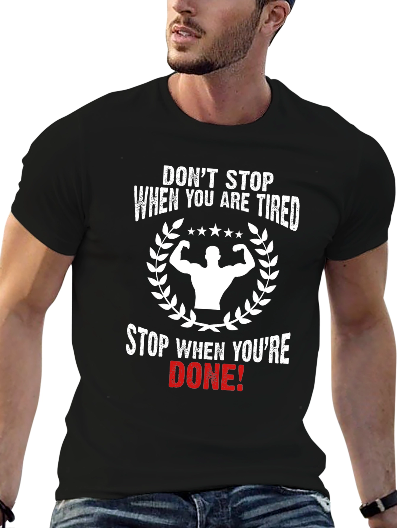 Motivational Gym Black T-Shirt