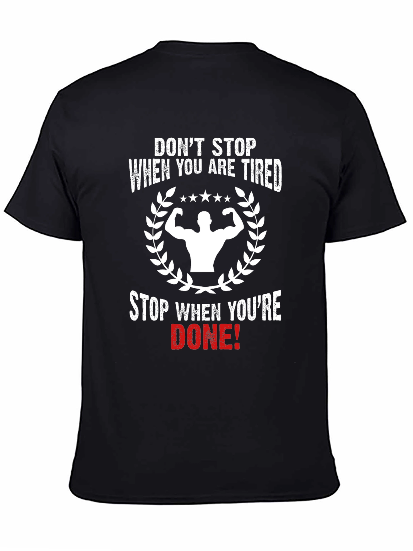 Motivational Gym Black T-Shirt
