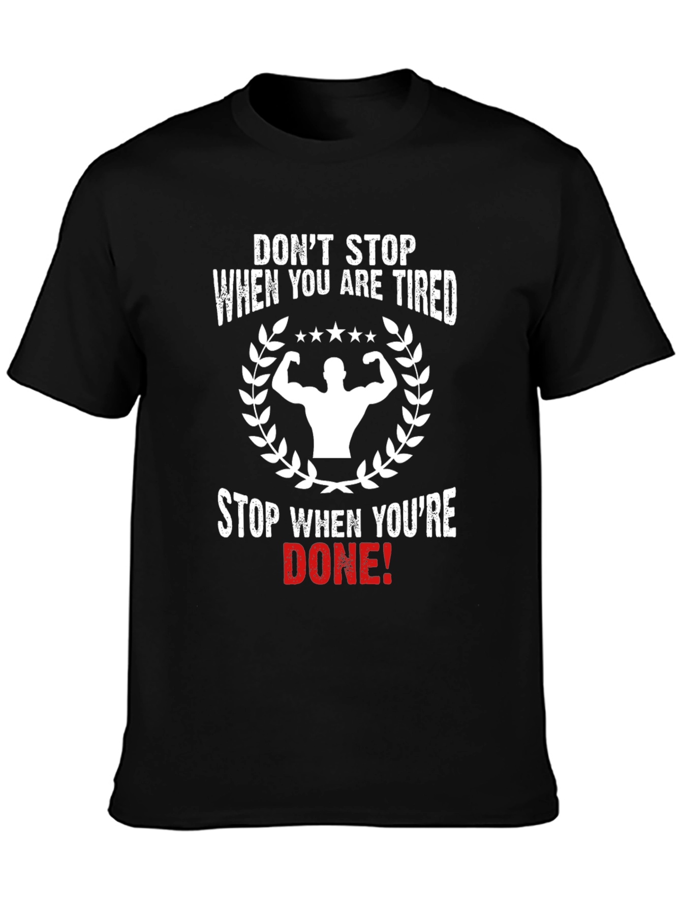 Motivational Gym Black T-Shirt
