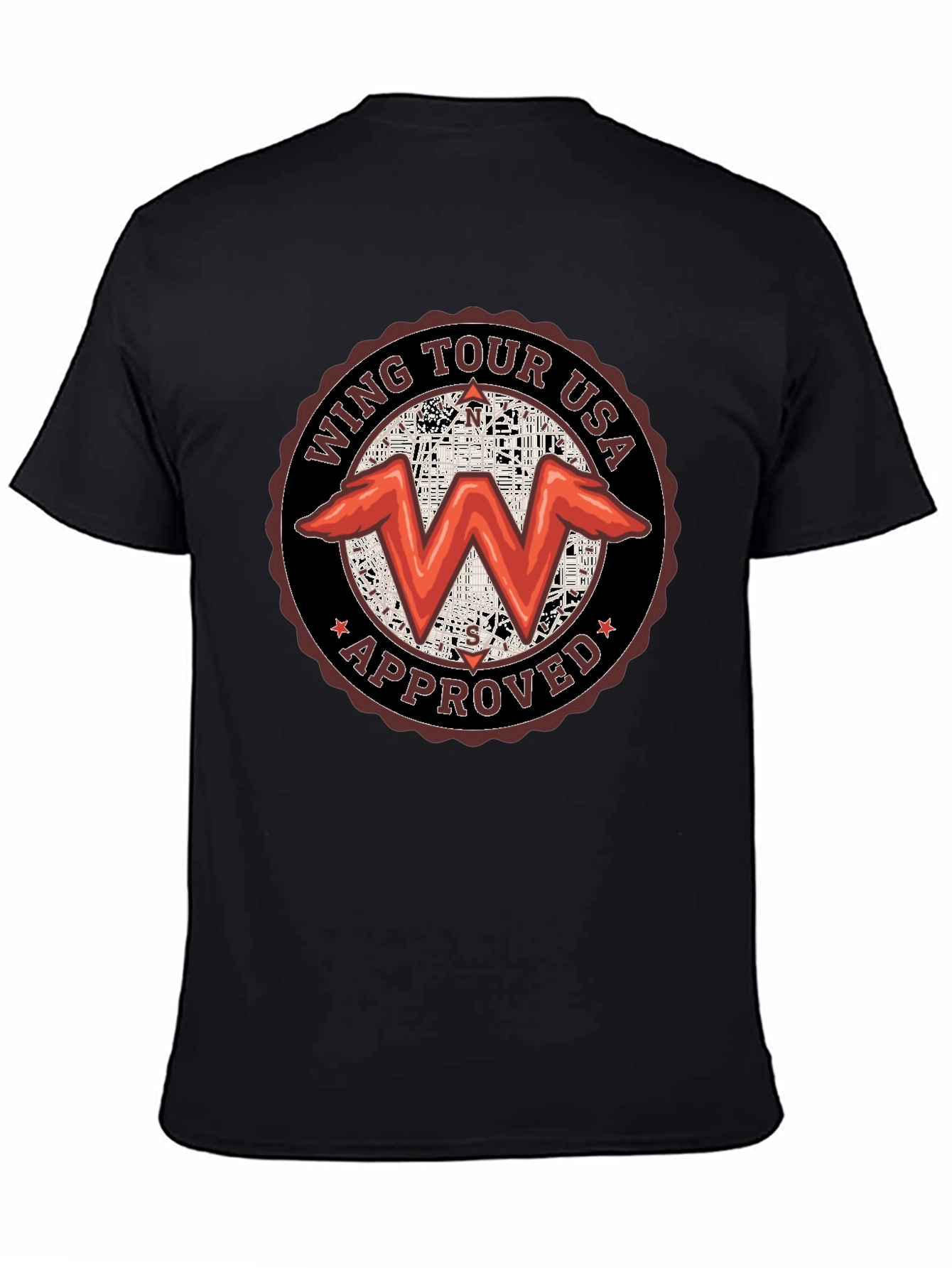 Wing Tour USA Approved Black T-Shirt