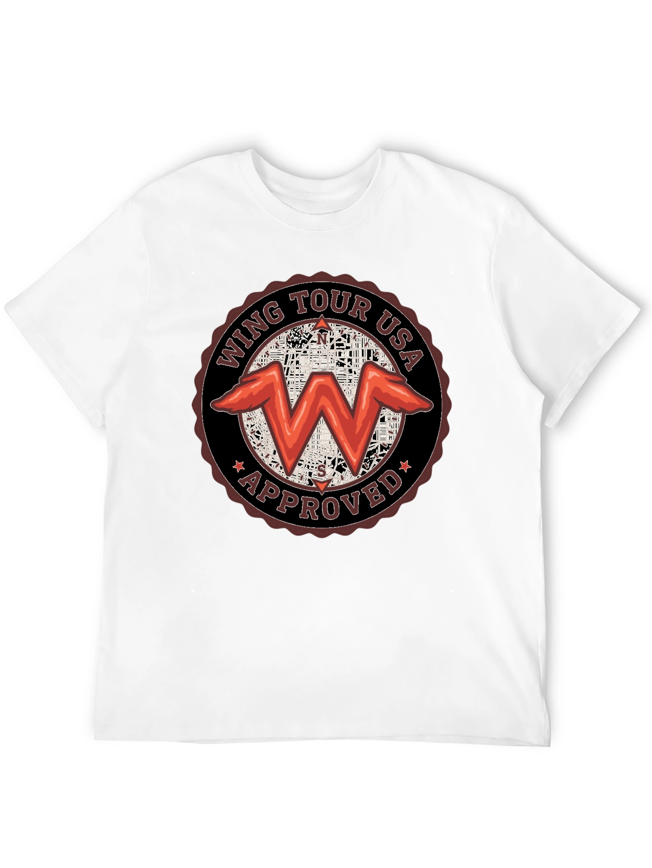Wing Tour USA Approved Black T-Shirt
