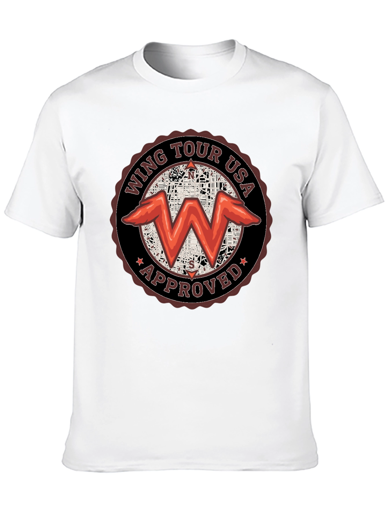 Wing Tour USA Approved Black T-Shirt