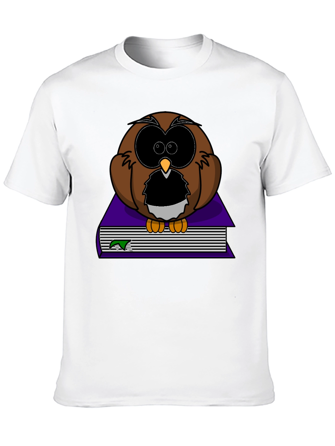Owl on Book Graphic Tee - Black