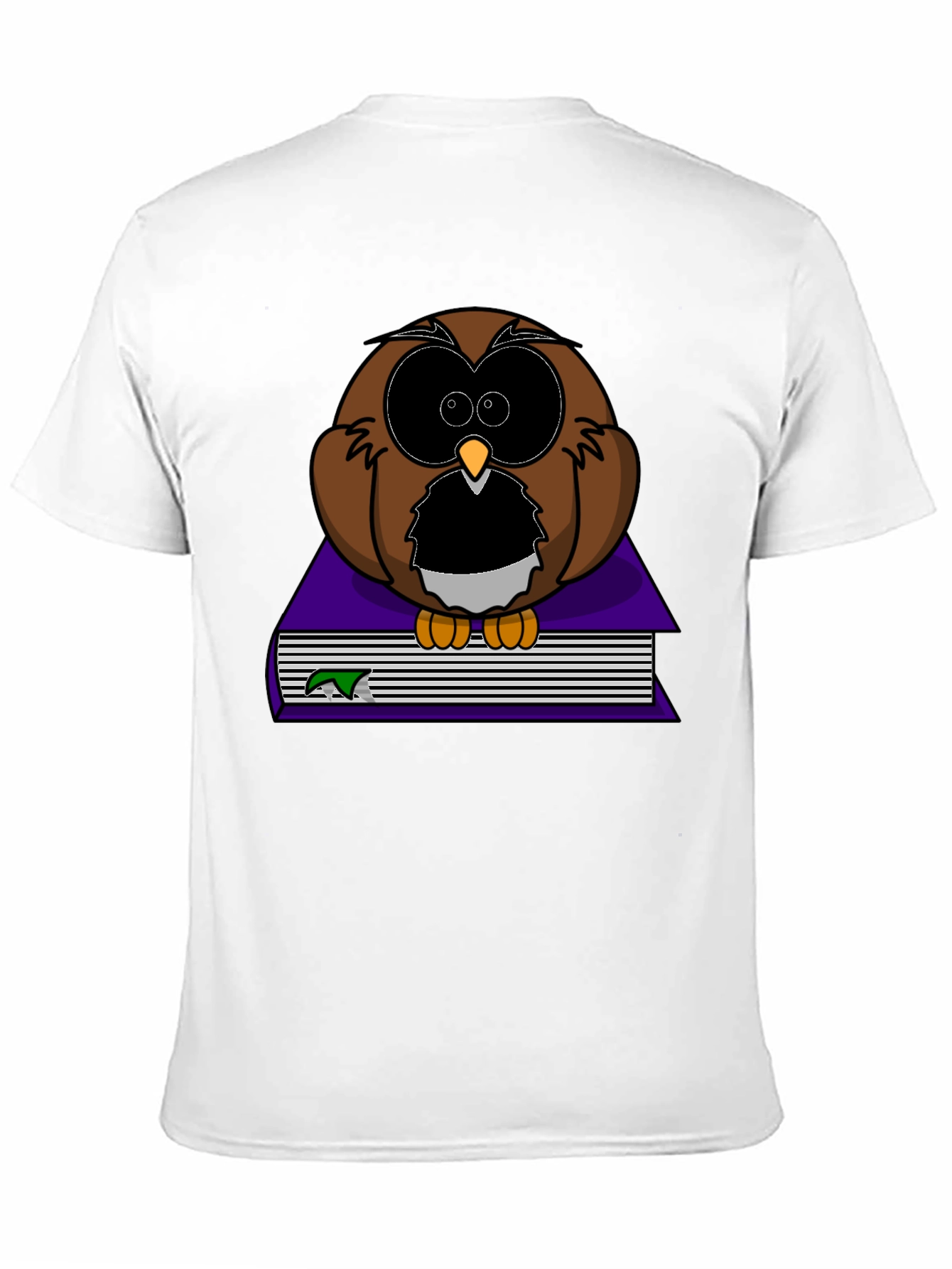 Owl on Book Graphic Tee - Black