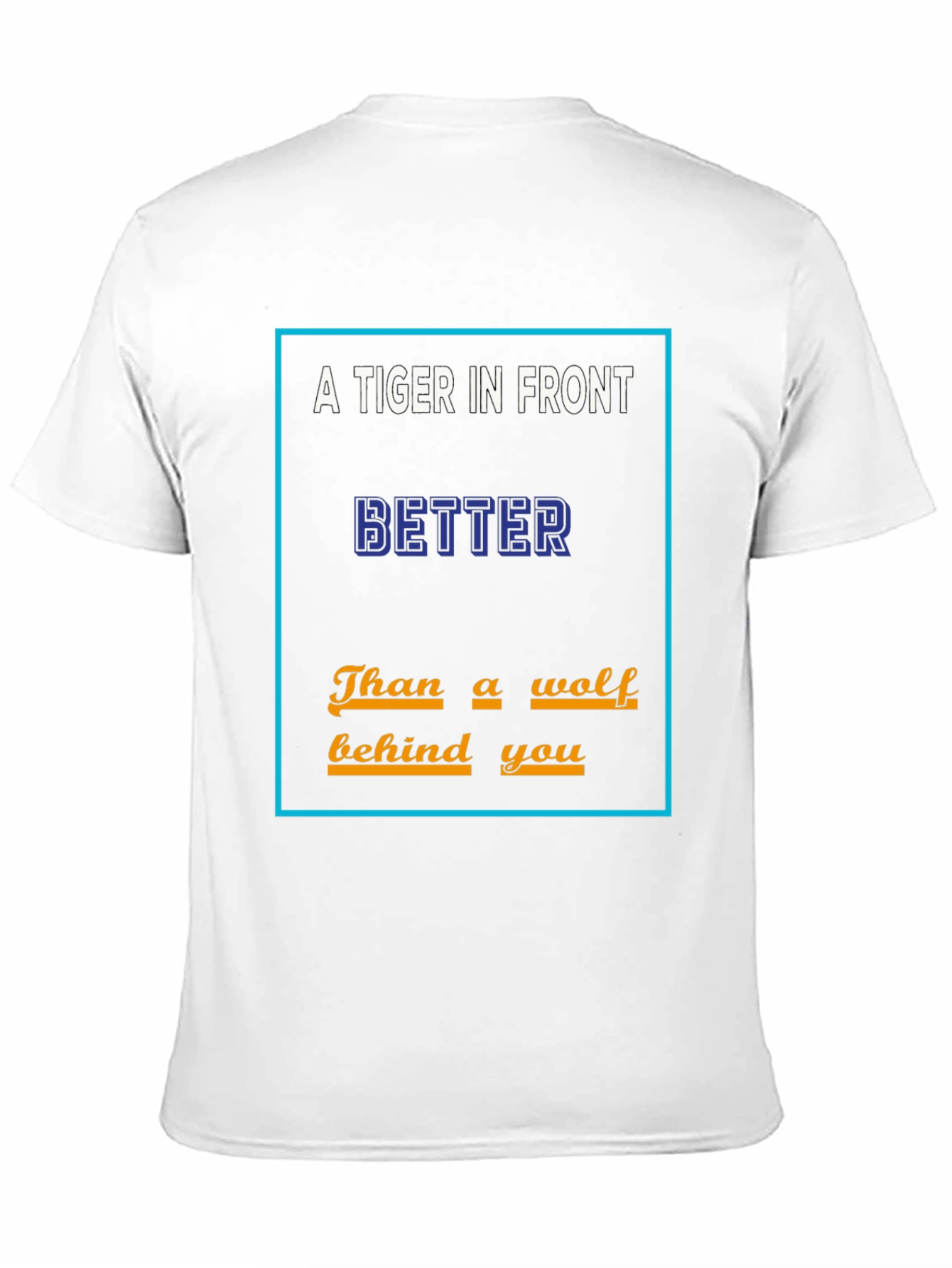 A Tiger In Front Mens T-Shirt