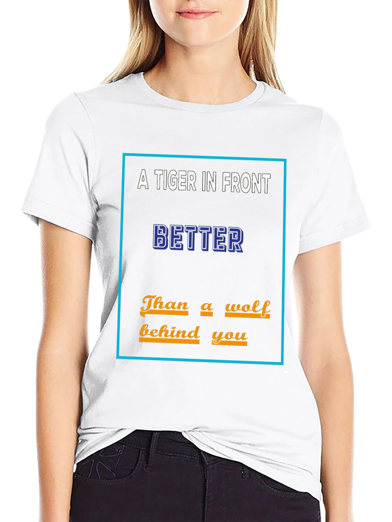 A Tiger In Front Mens T-Shirt