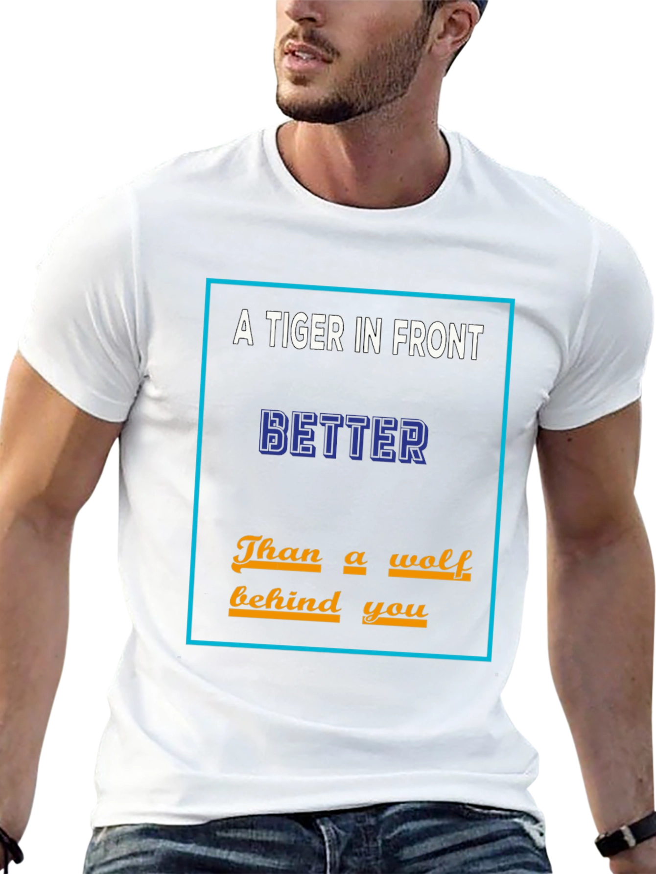 A Tiger In Front Mens T-Shirt