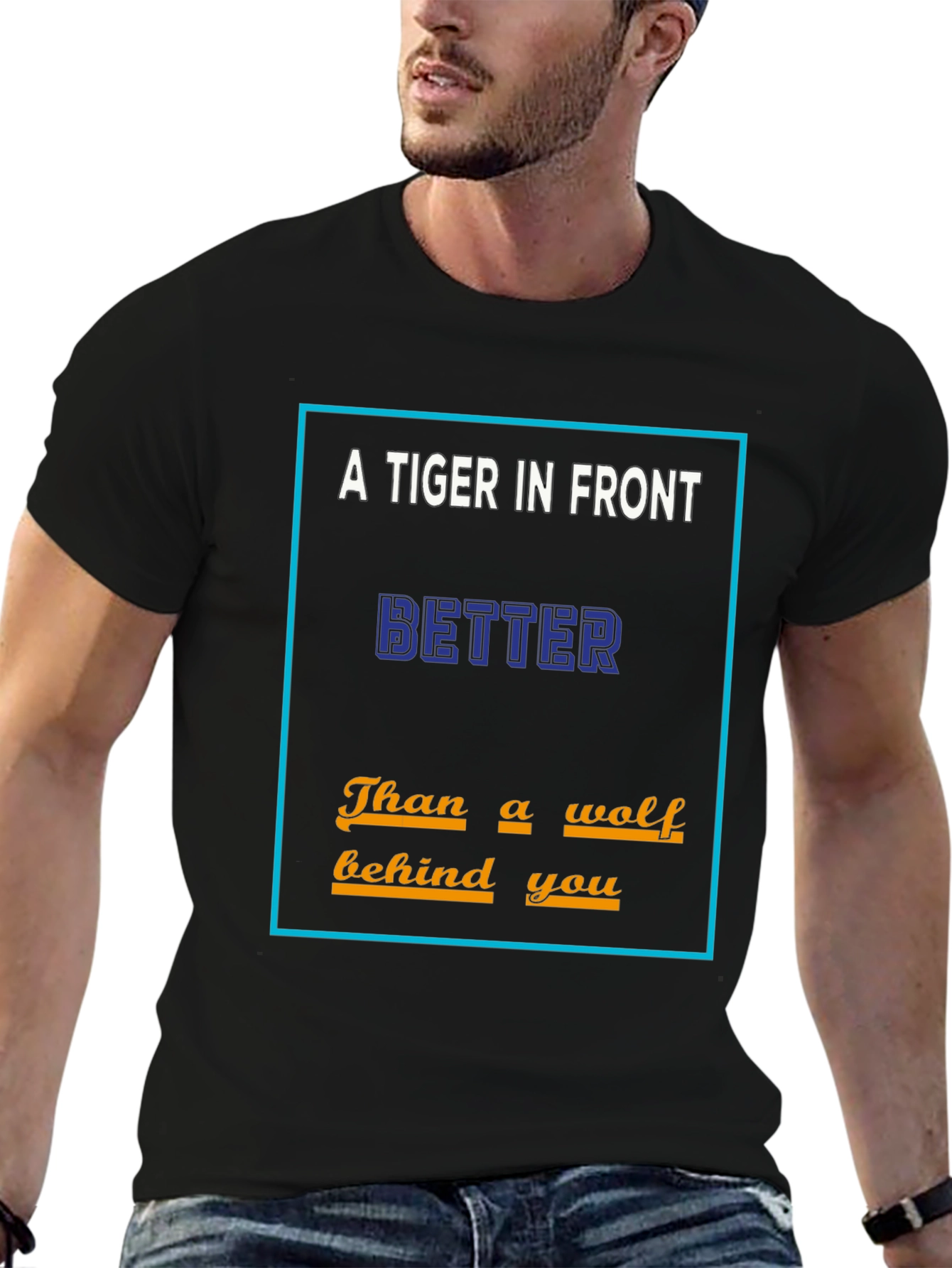 A Tiger In Front Mens T-Shirt