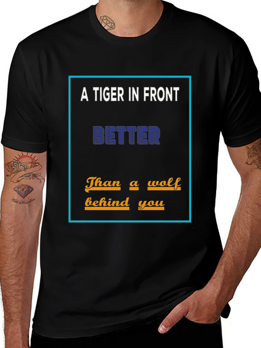 A Tiger In Front Mens T-Shirt