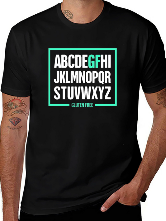 Gluten Free Alphabet T-Shirt - Bold Graphic Tee