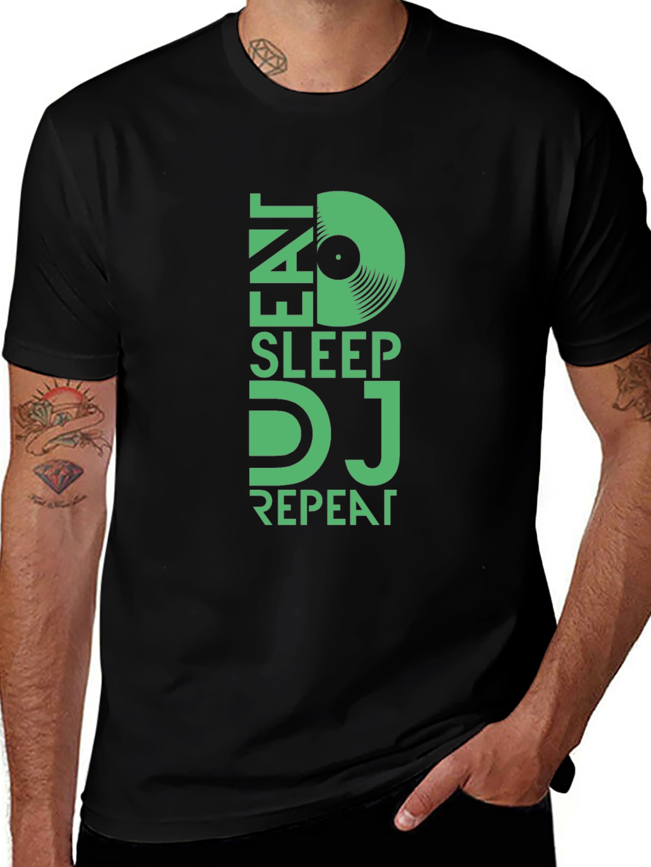 Eat Sleep DJ Repeat Graphic Tee