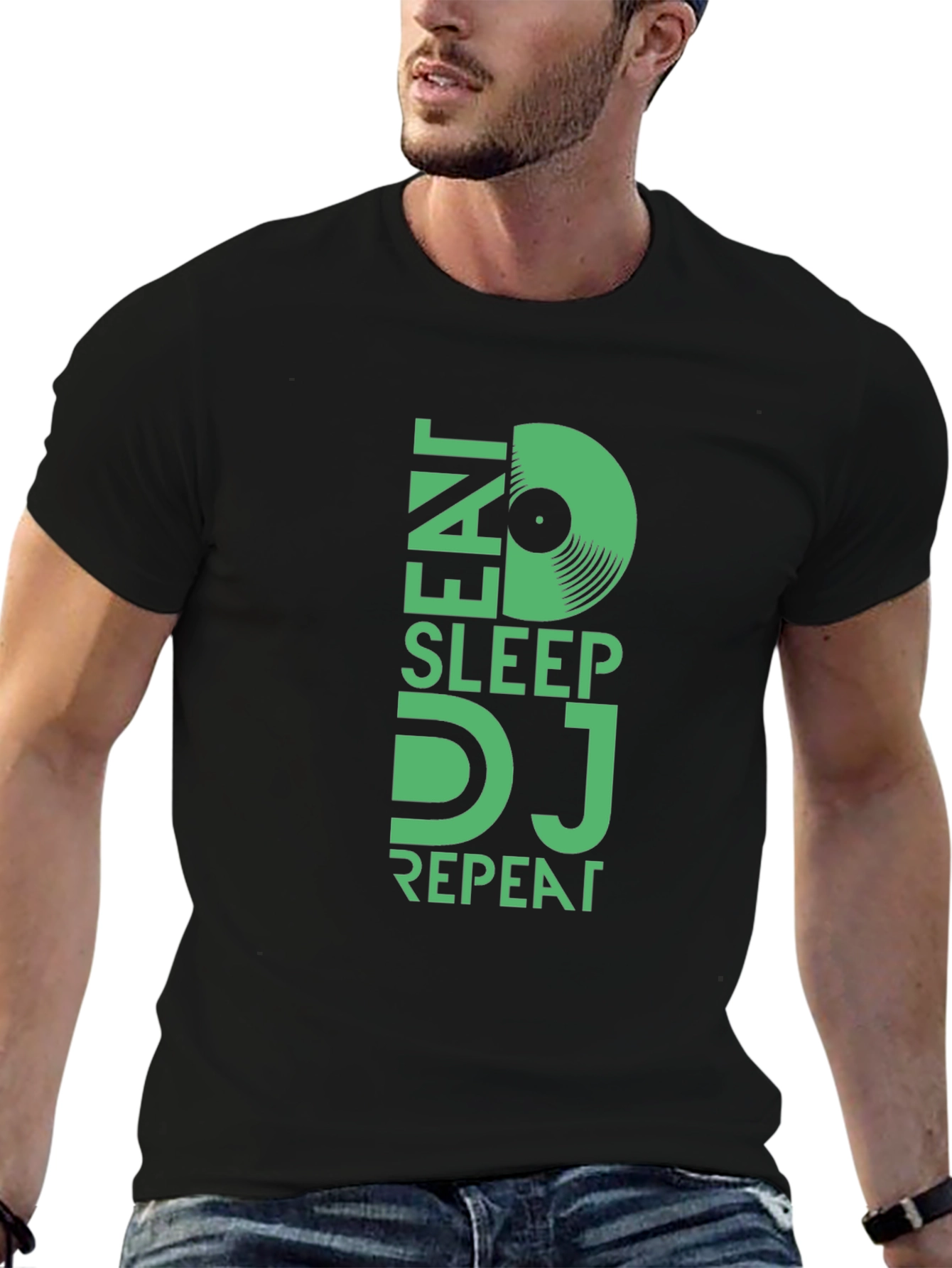 Eat Sleep DJ Repeat Graphic Tee