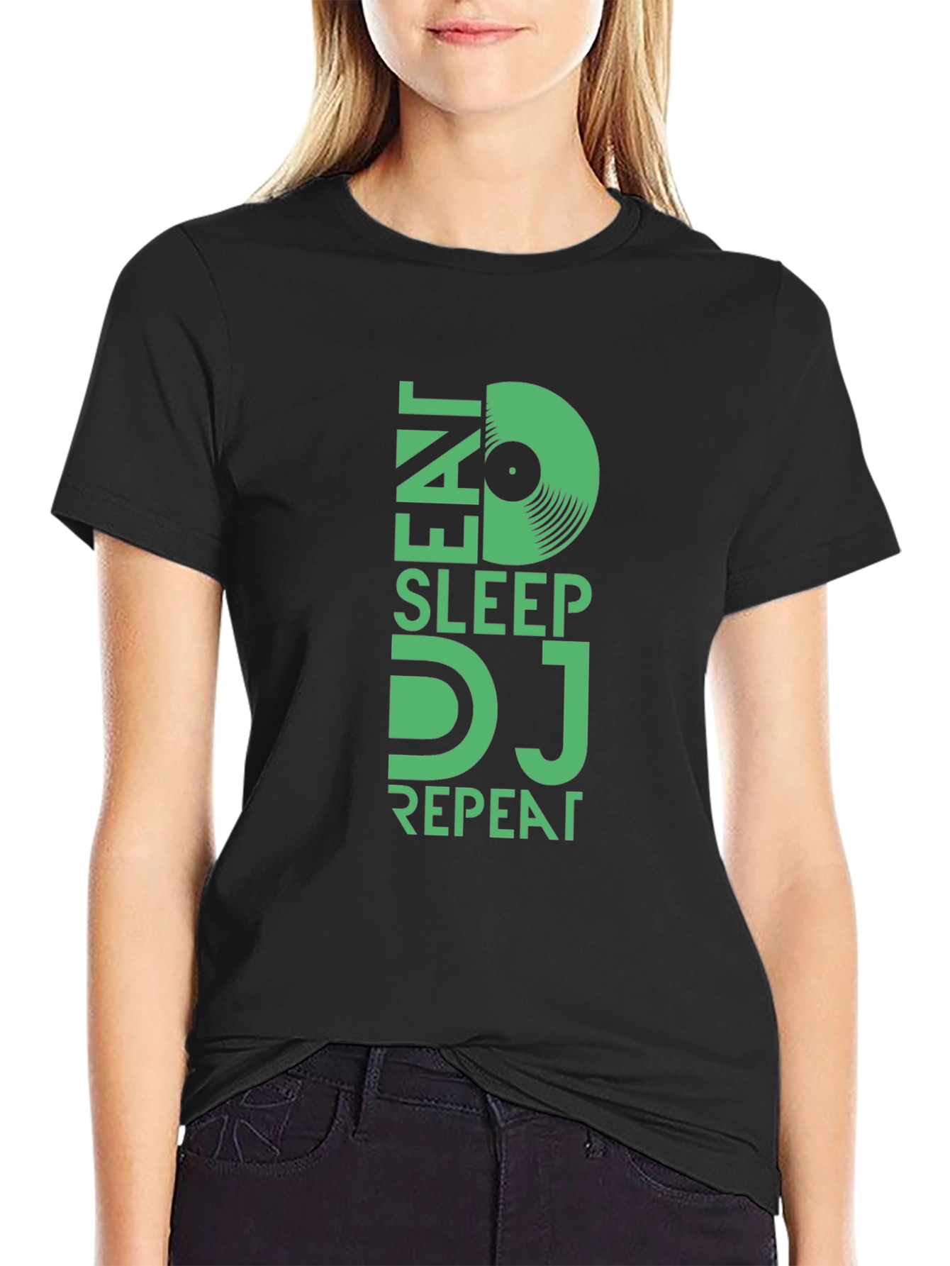 Eat Sleep DJ Repeat Graphic Tee