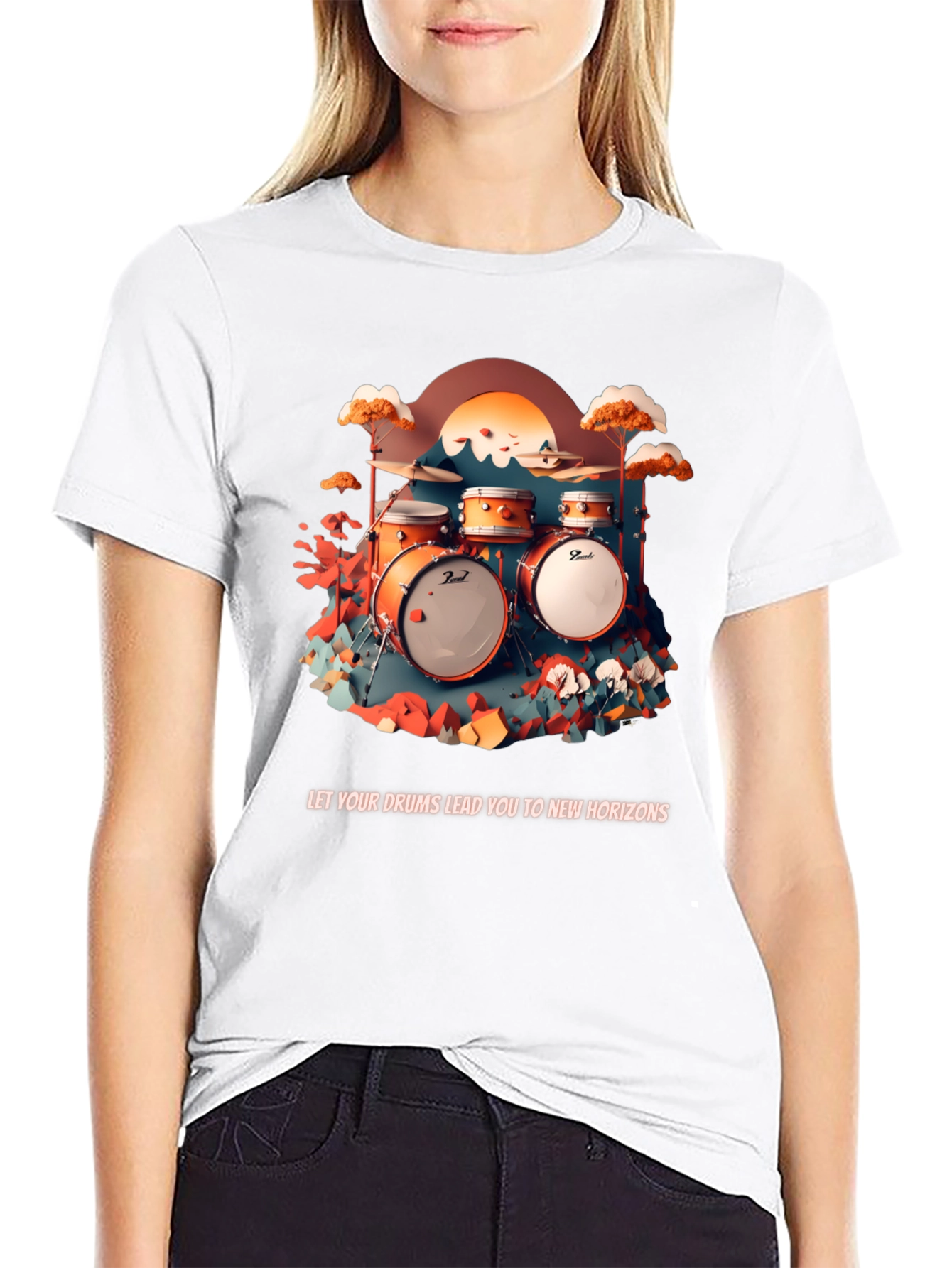 Drum Horizon Graphic Tee