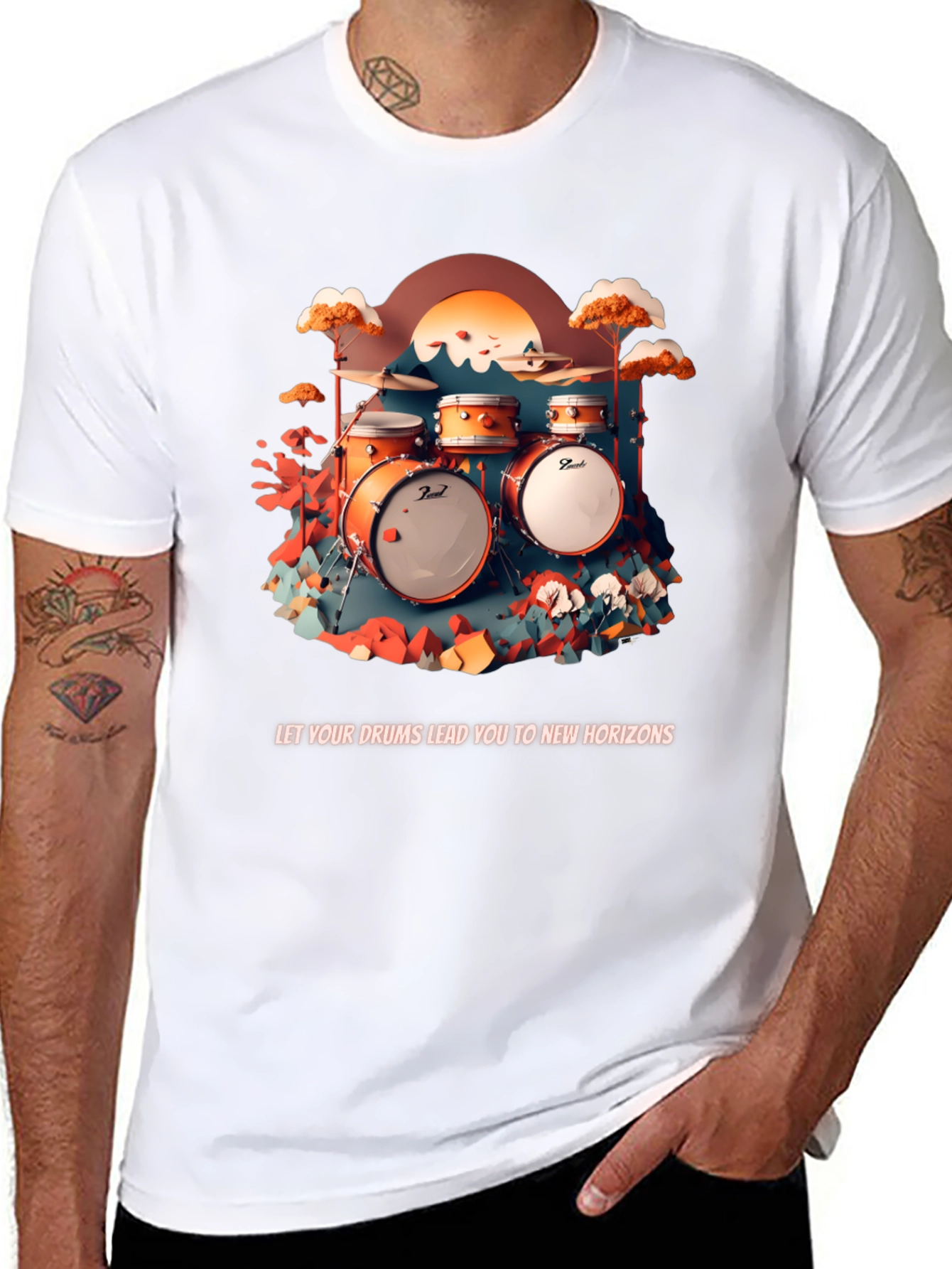 Drum Horizon Graphic Tee