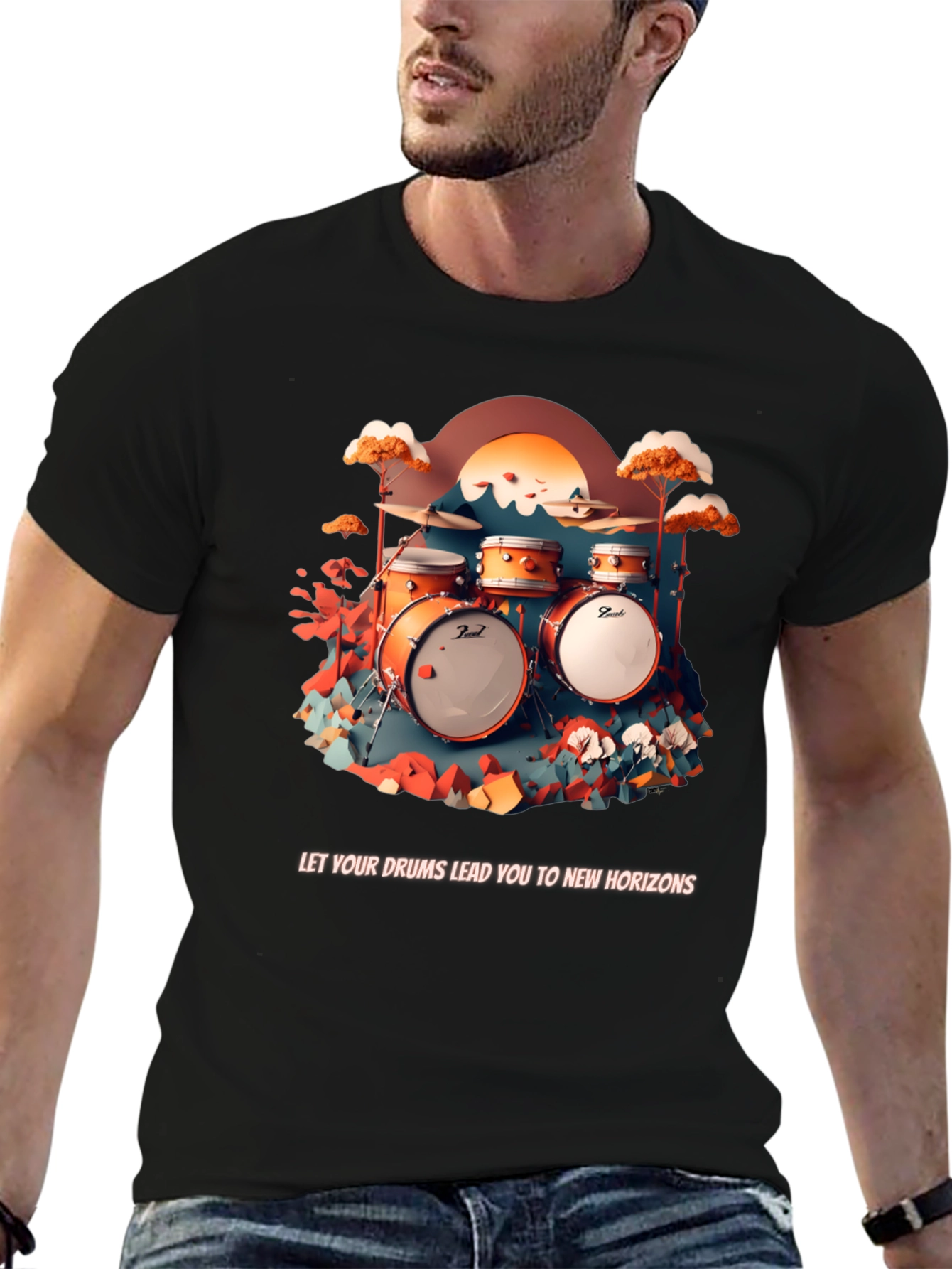 Drum Horizon Graphic Tee
