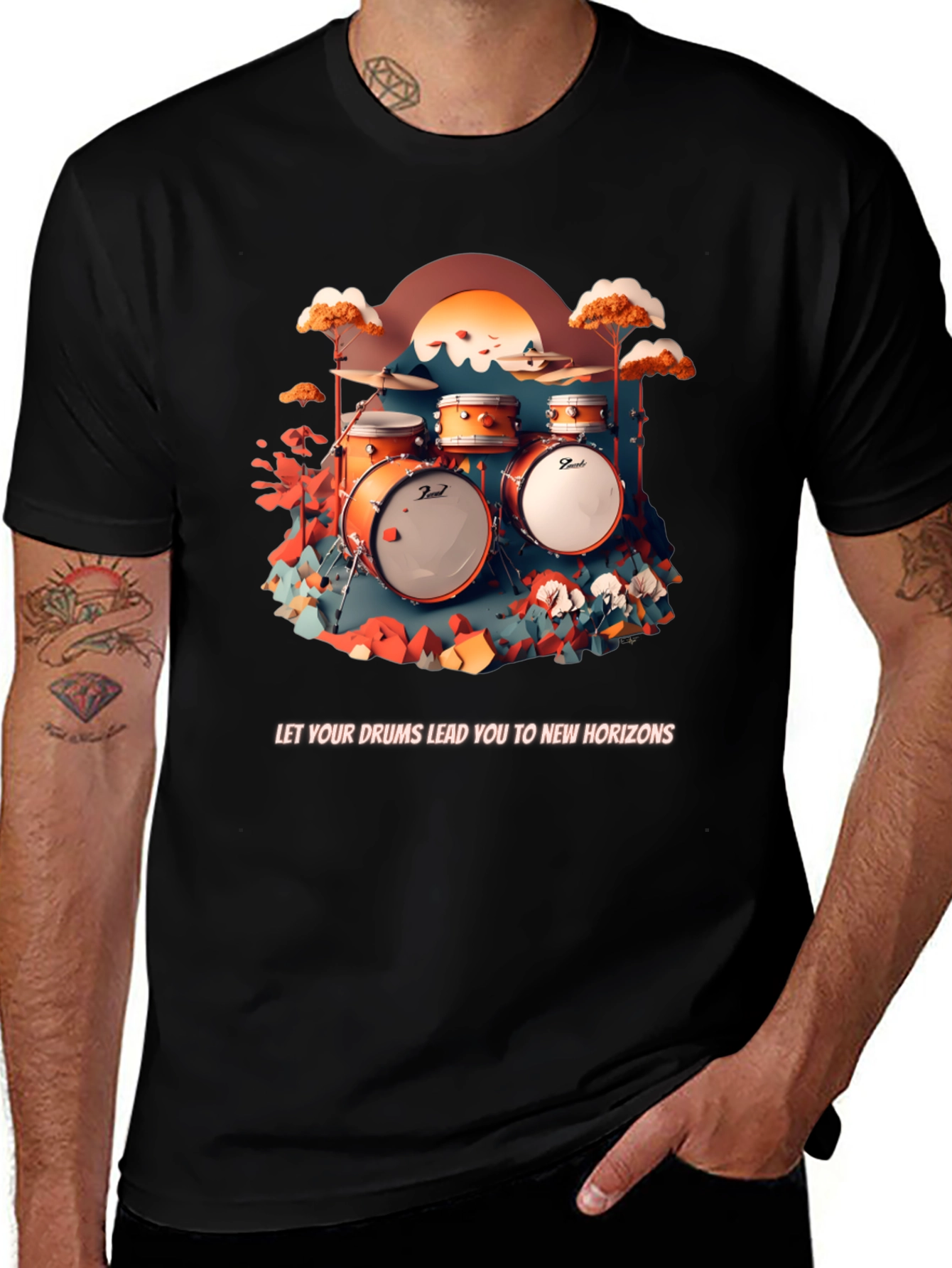 Drum Horizon Graphic Tee
