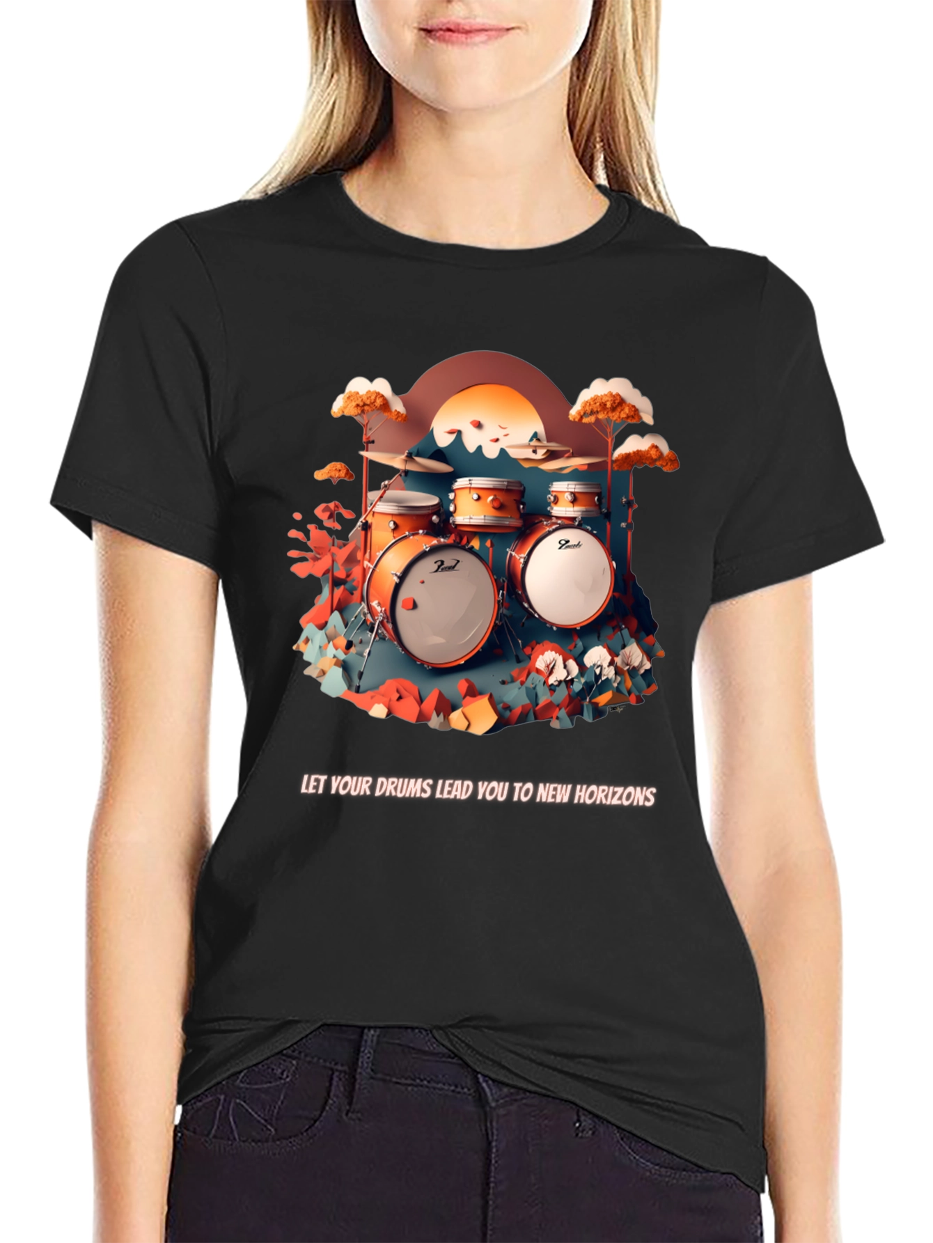 Drum Horizon Graphic Tee