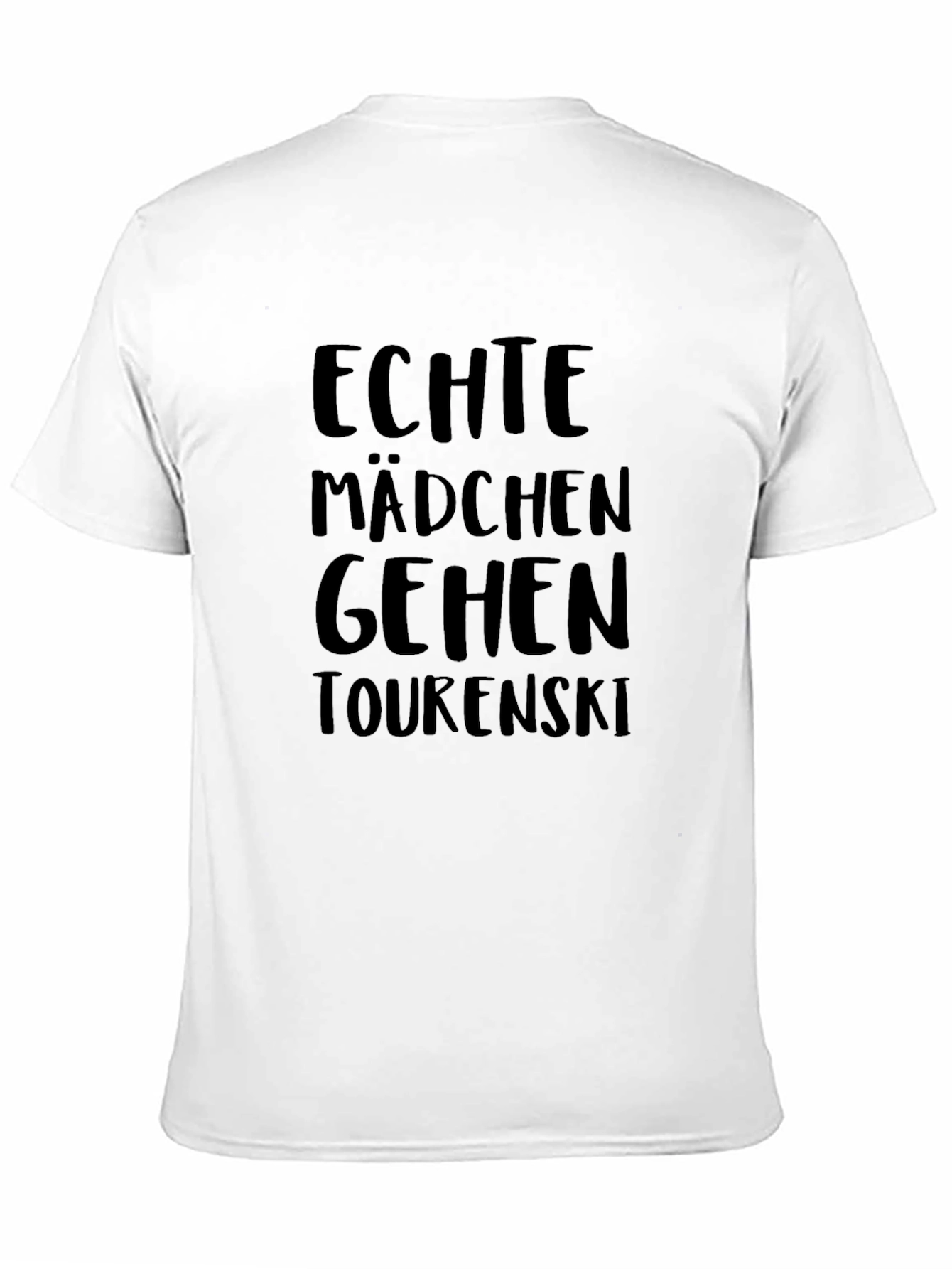 Echte Mädchen Gehen Tourenski Graphic Tee