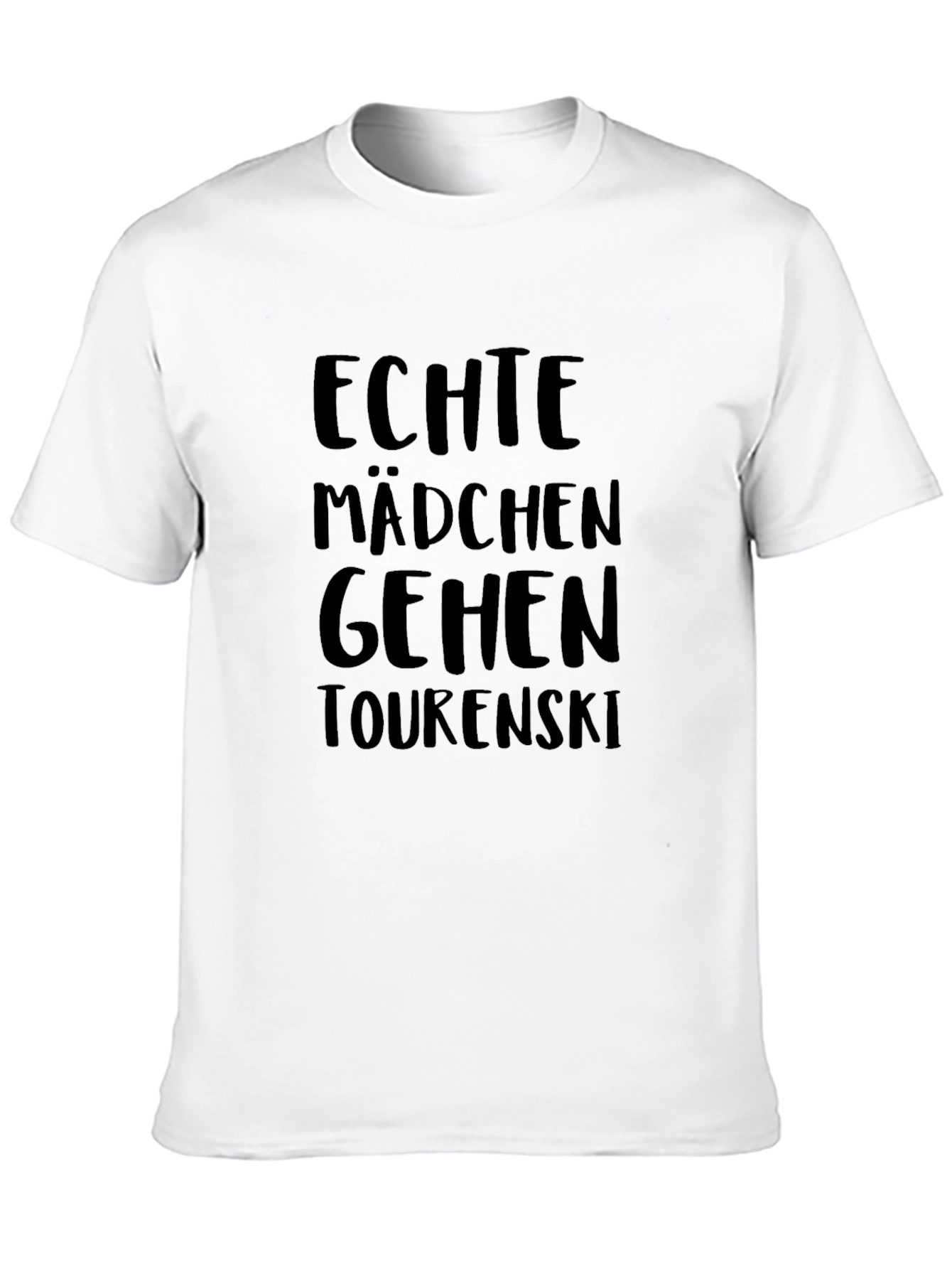 Echte Mädchen Gehen Tourenski Graphic Tee