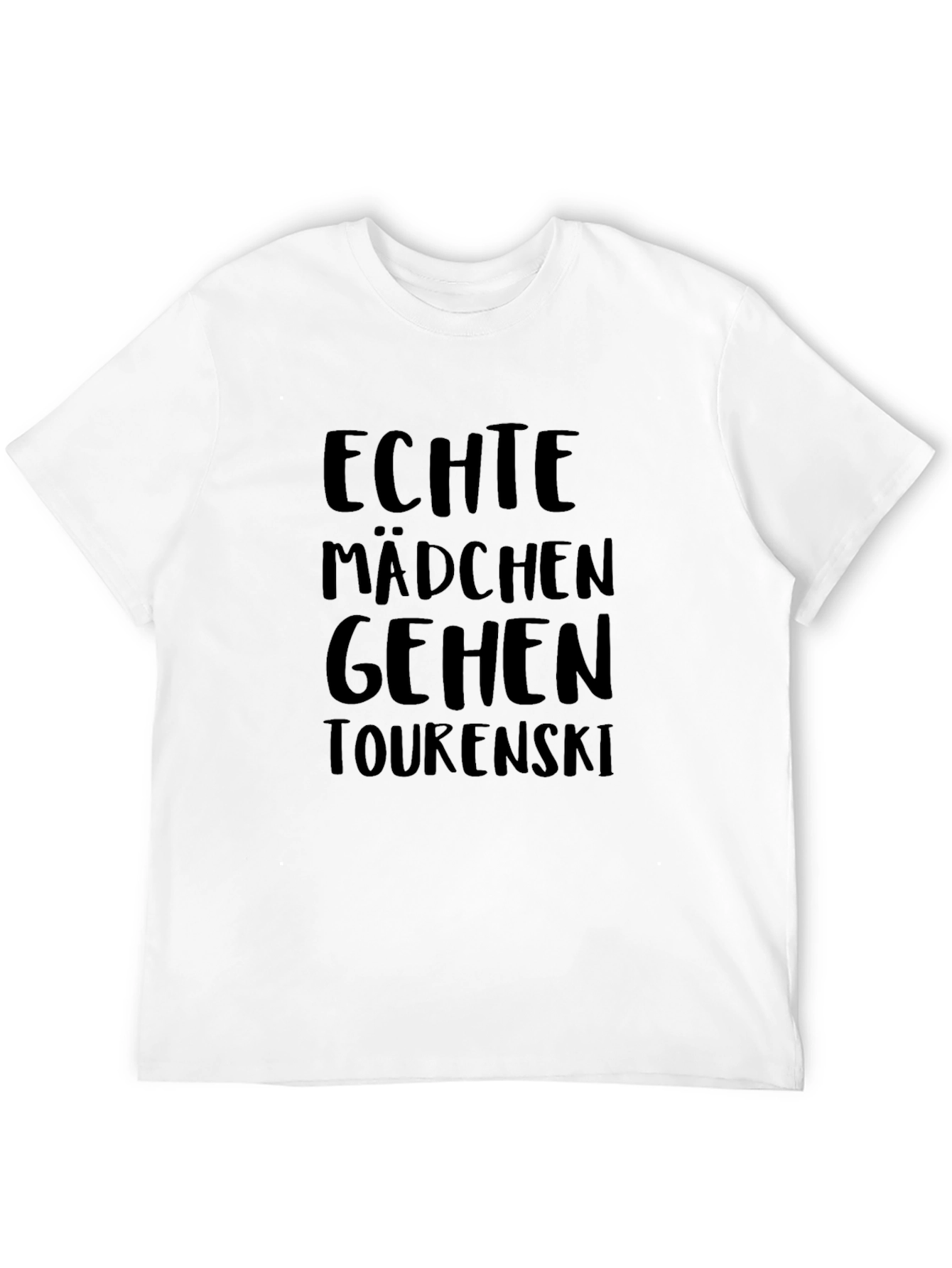 Echte Mädchen Gehen Tourenski Graphic Tee