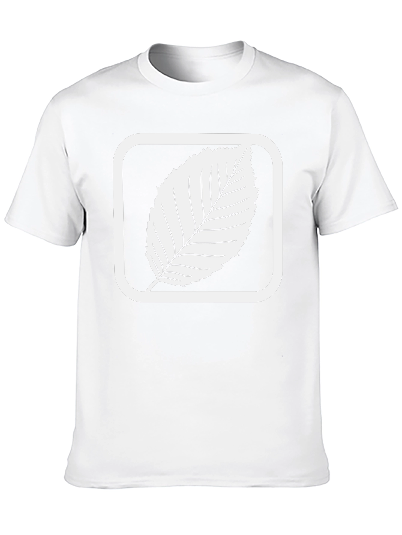 Leaf Graphic Tee - Black Cotton Blend
