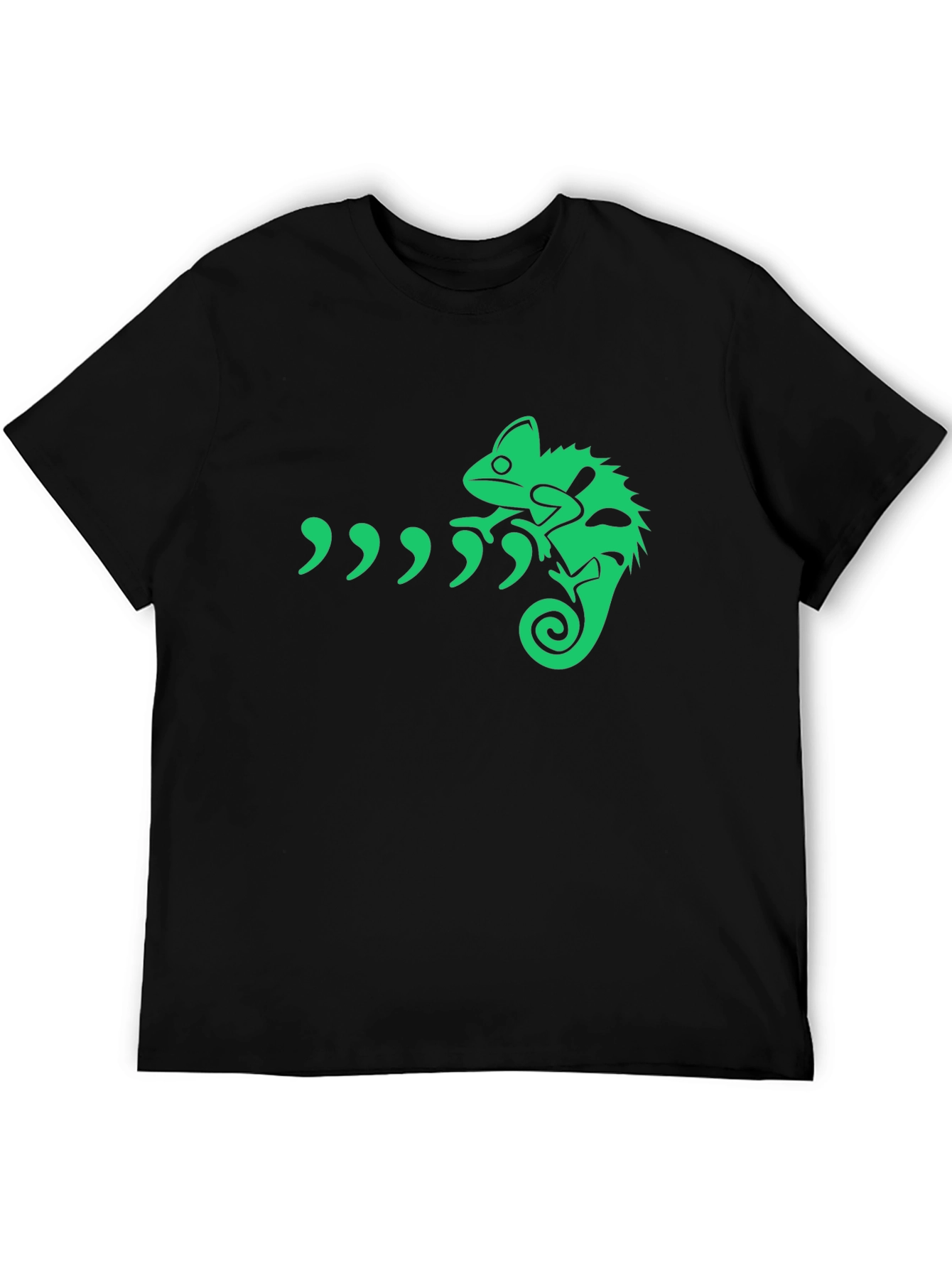 Green Chameleon Graphic T-Shirt - Unique Design